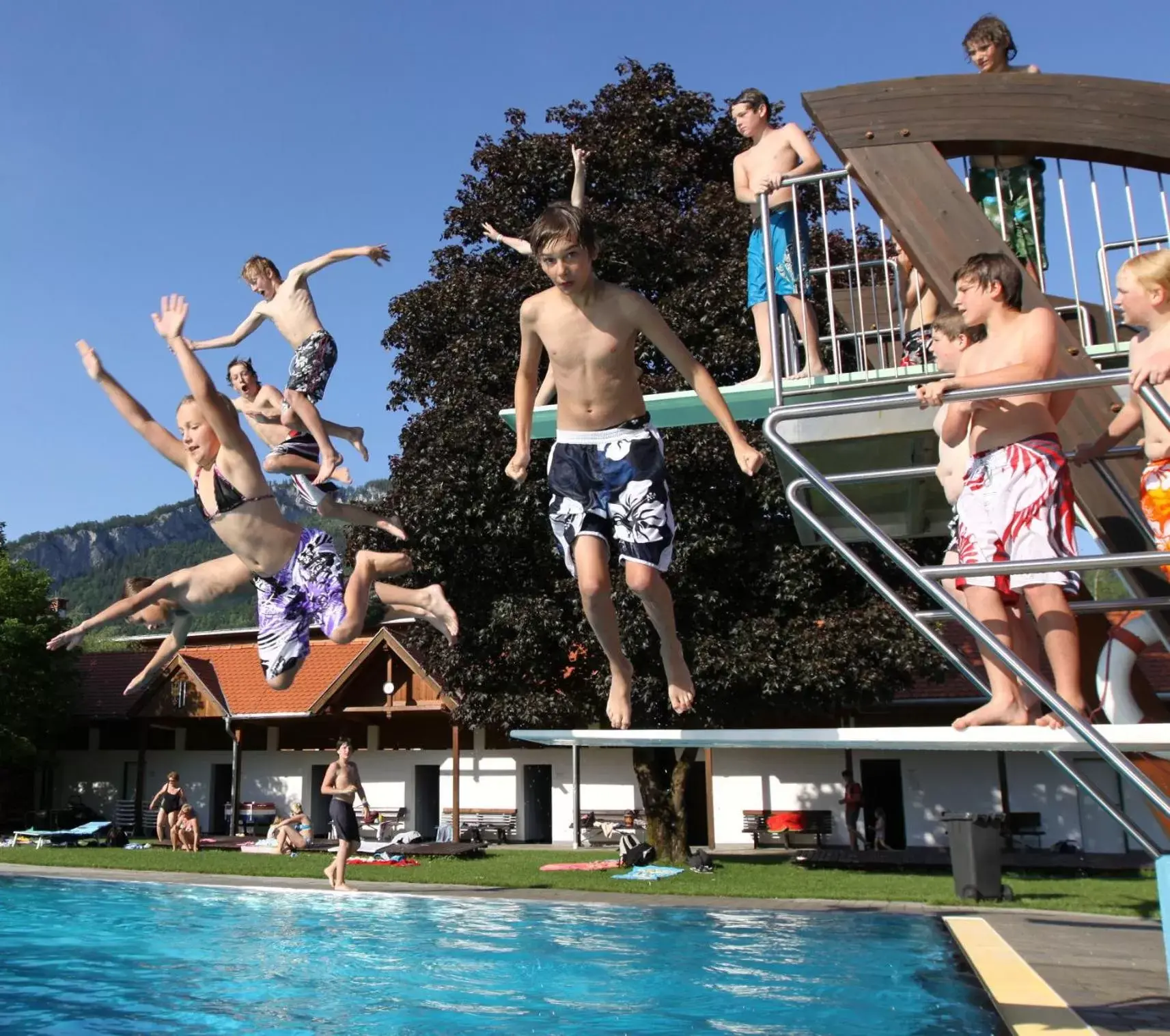 Swimming Pool in Wohlfühlhotel Goiserer Mühle