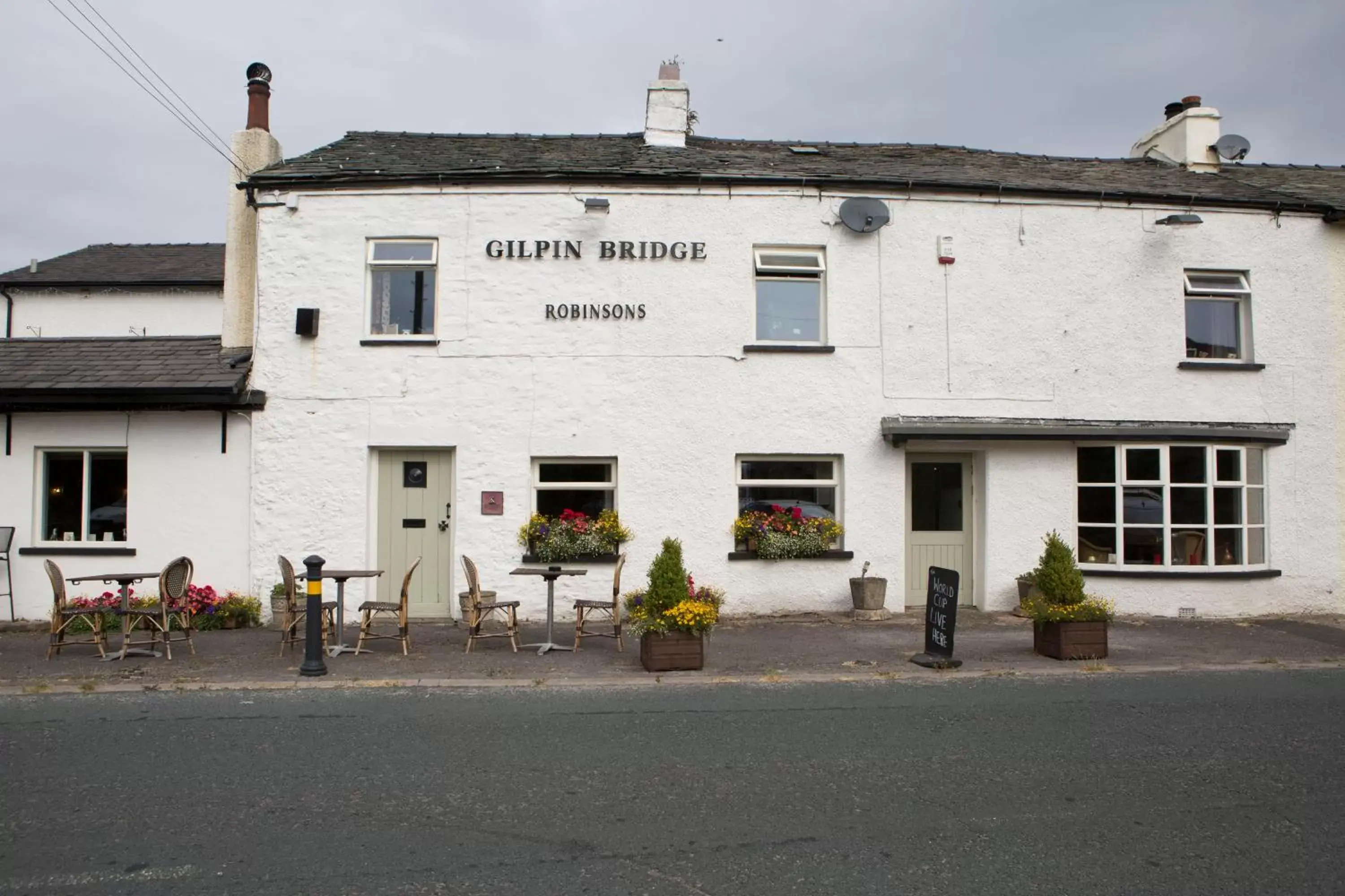 Garden, Property Building in Gilpin Bridge Inn