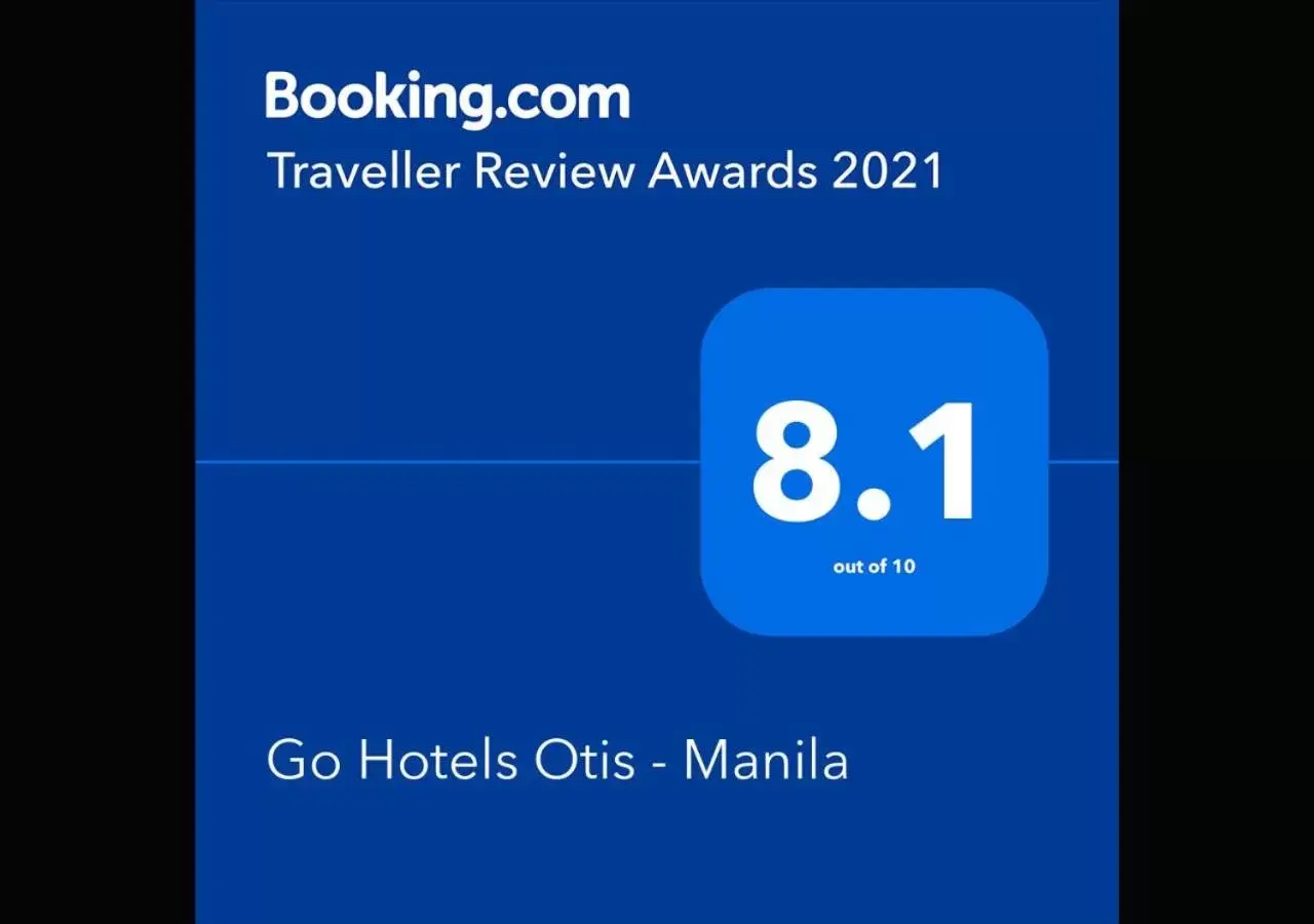 Certificate/Award, Logo/Certificate/Sign/Award in Go Hotels Otis - Manila