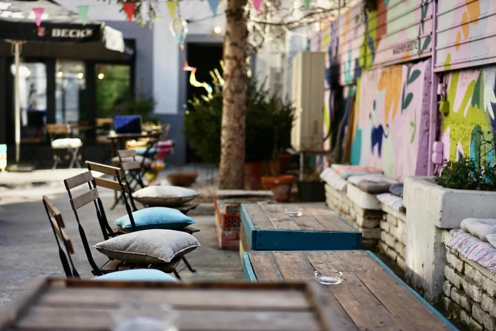 Garden in Good People Design Hostel