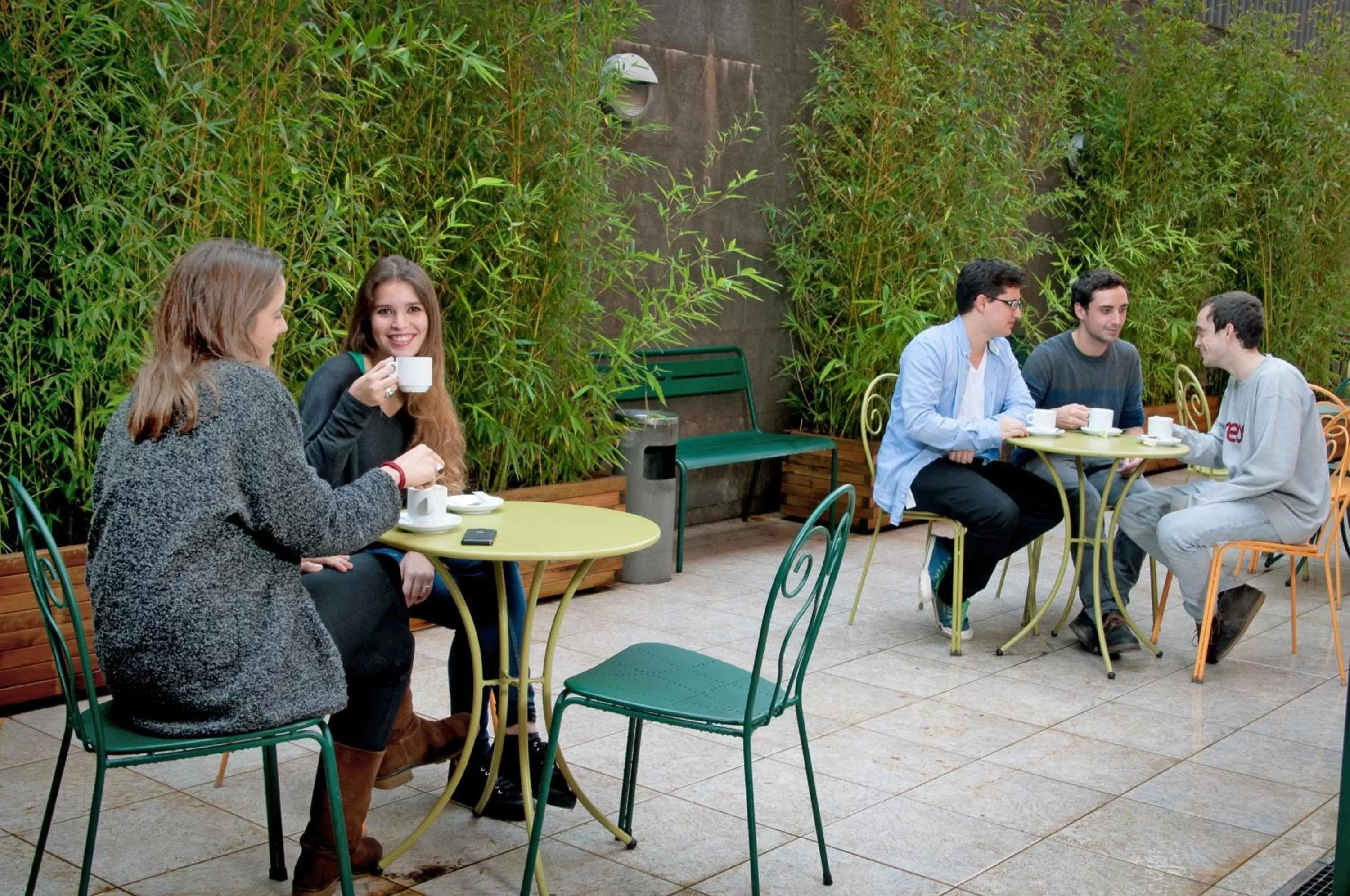 People in Barcelona Pere Tarrés Youth Hostel