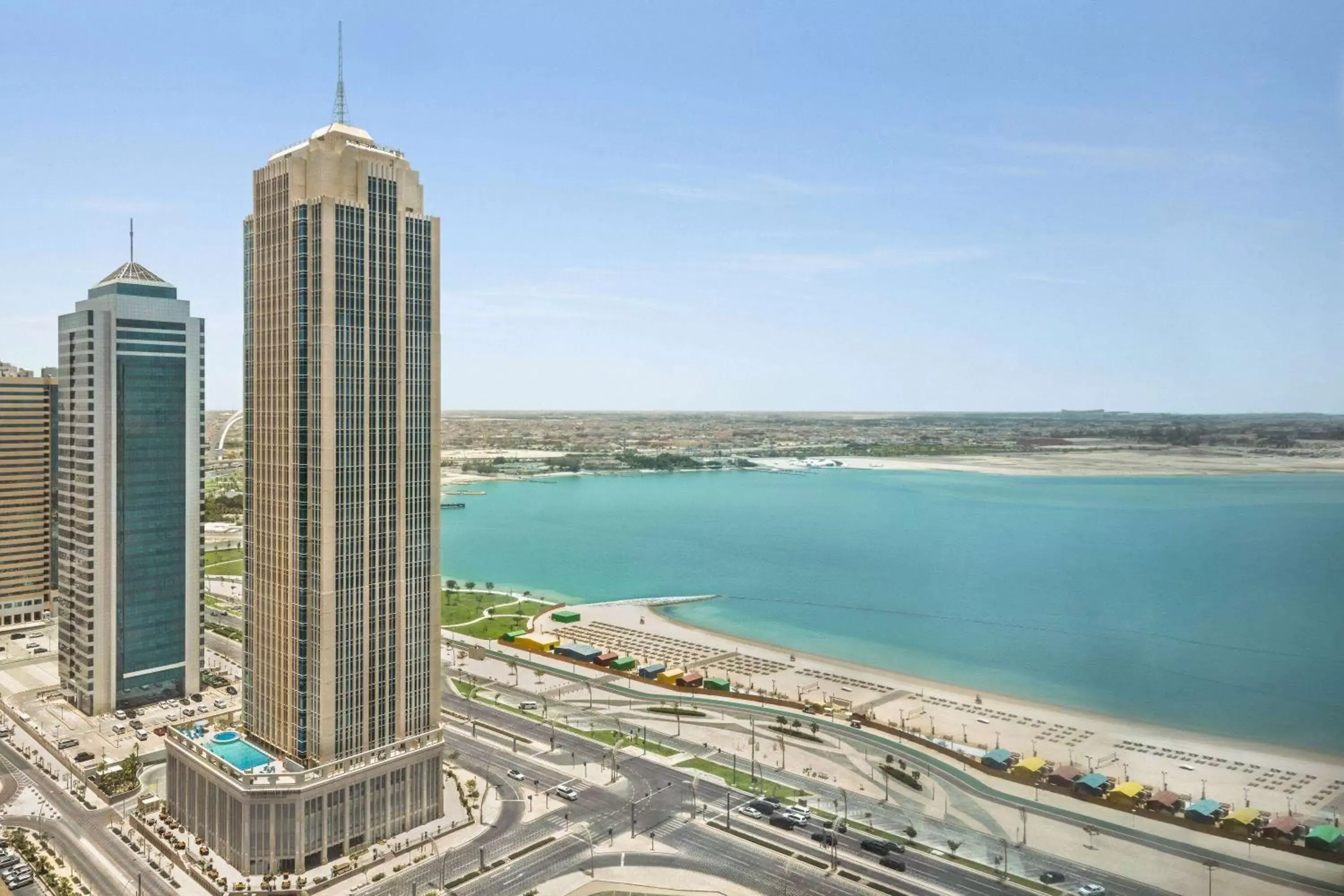 Property building in Wyndham Grand Doha West Bay Beach