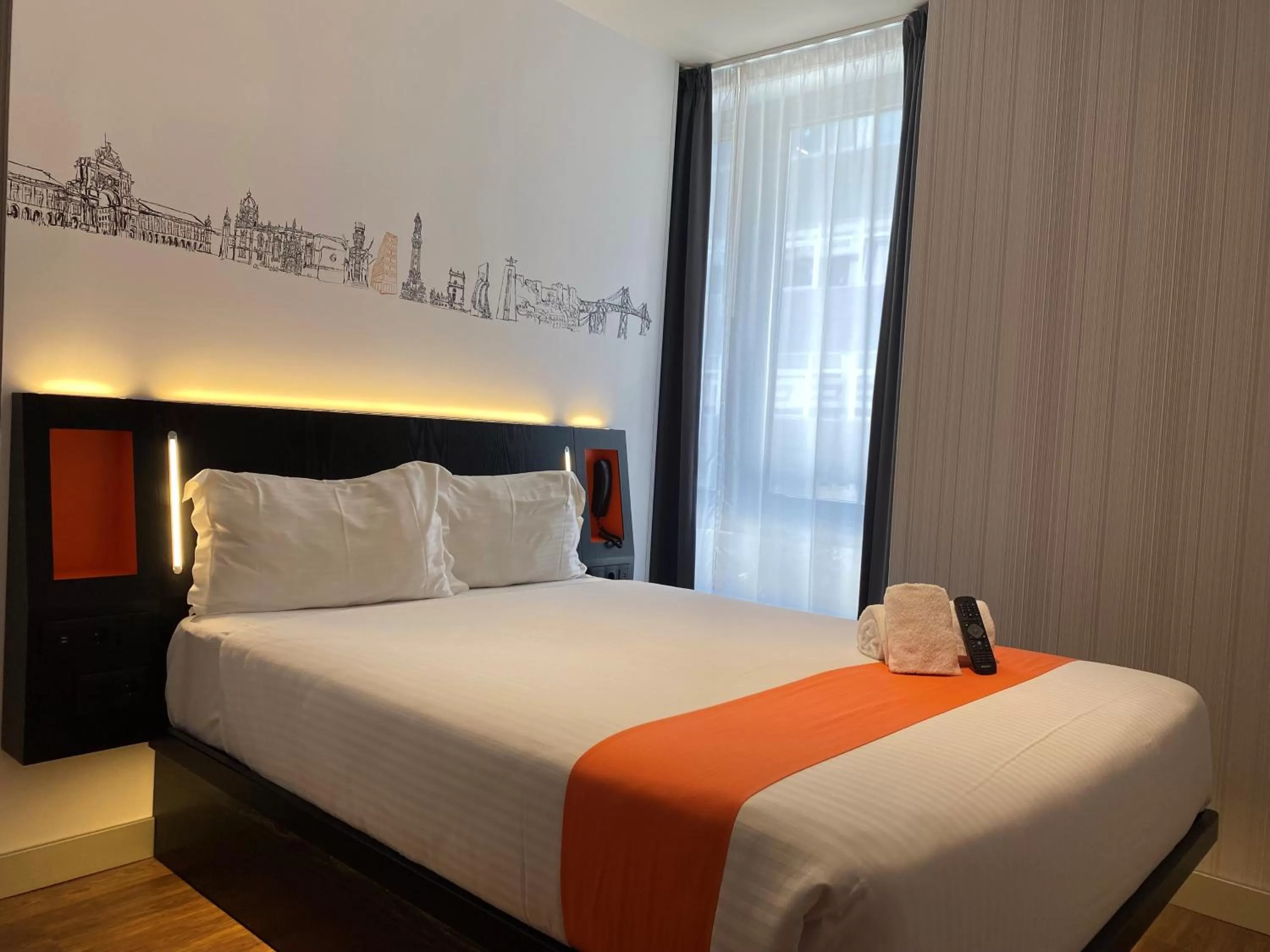 Bed in easyHotel Lisbon