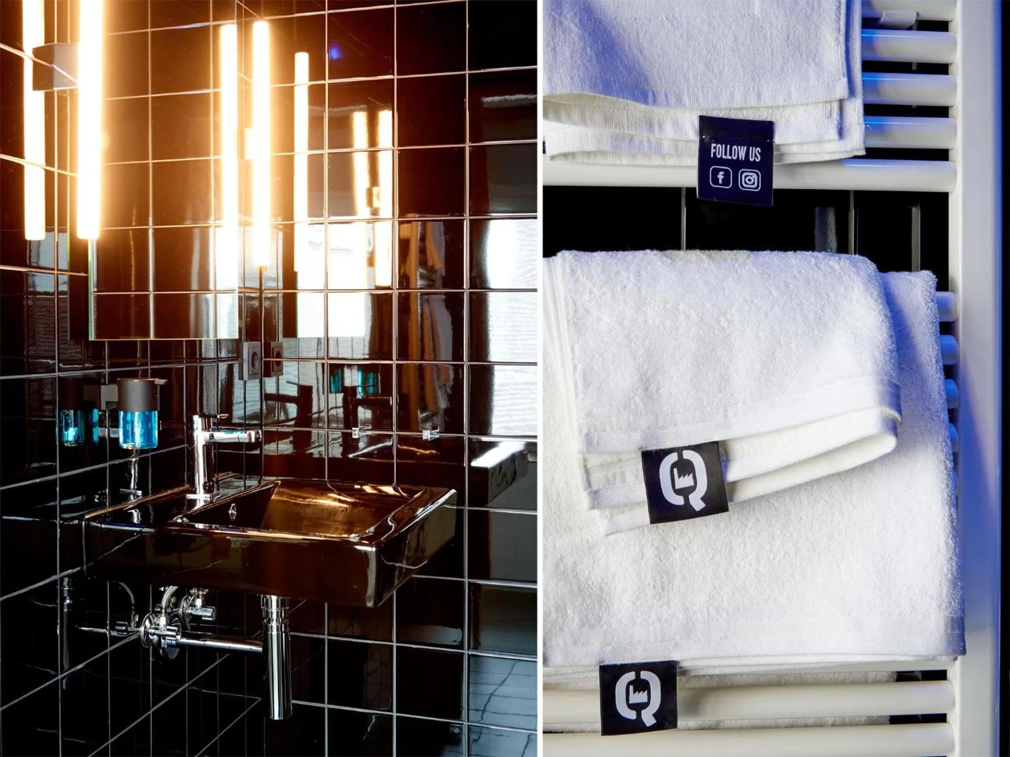 Bathroom in Q-Factory Hotel