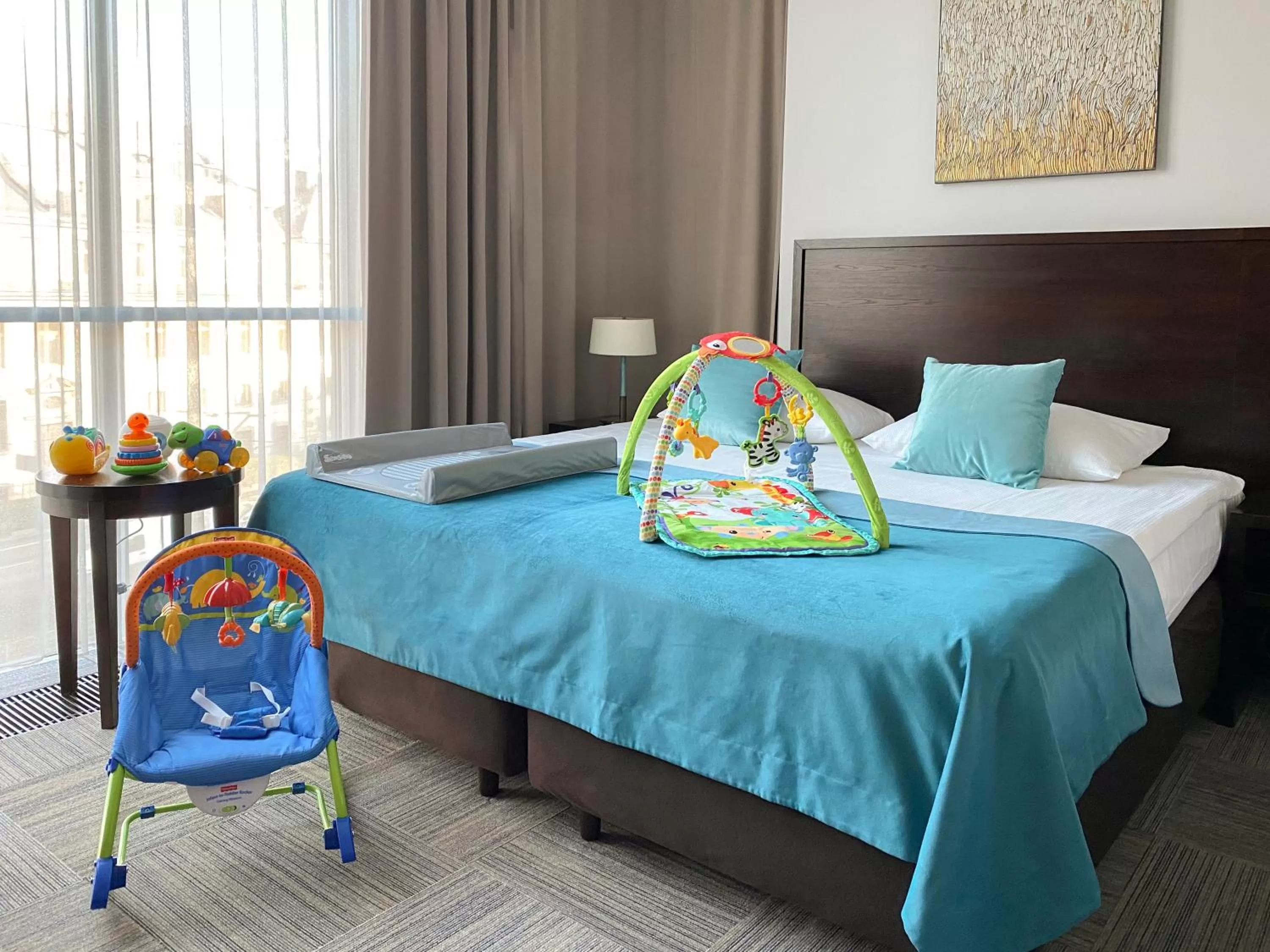 Bed in Europeum Hotel