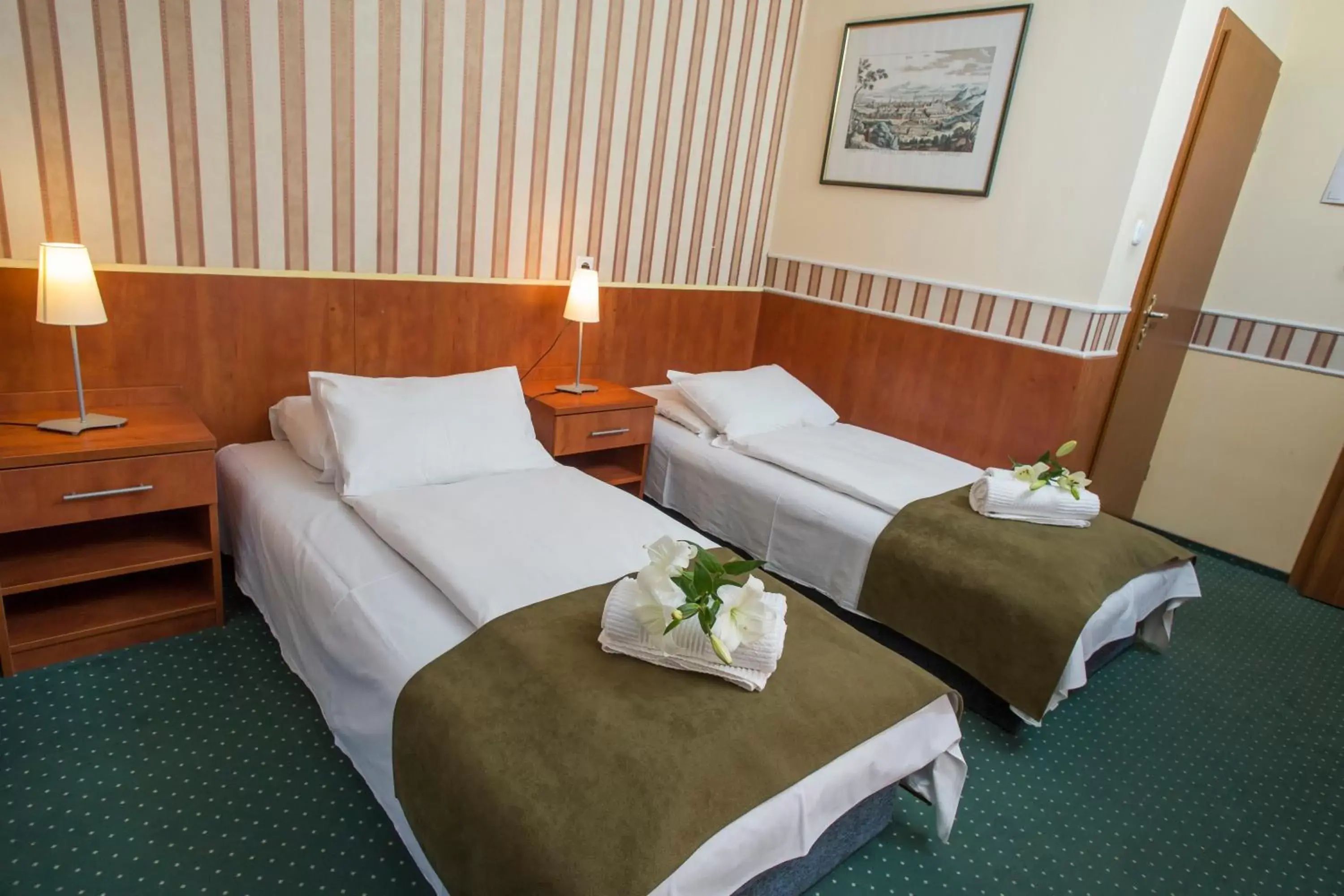Bed in Atlantic Hotel