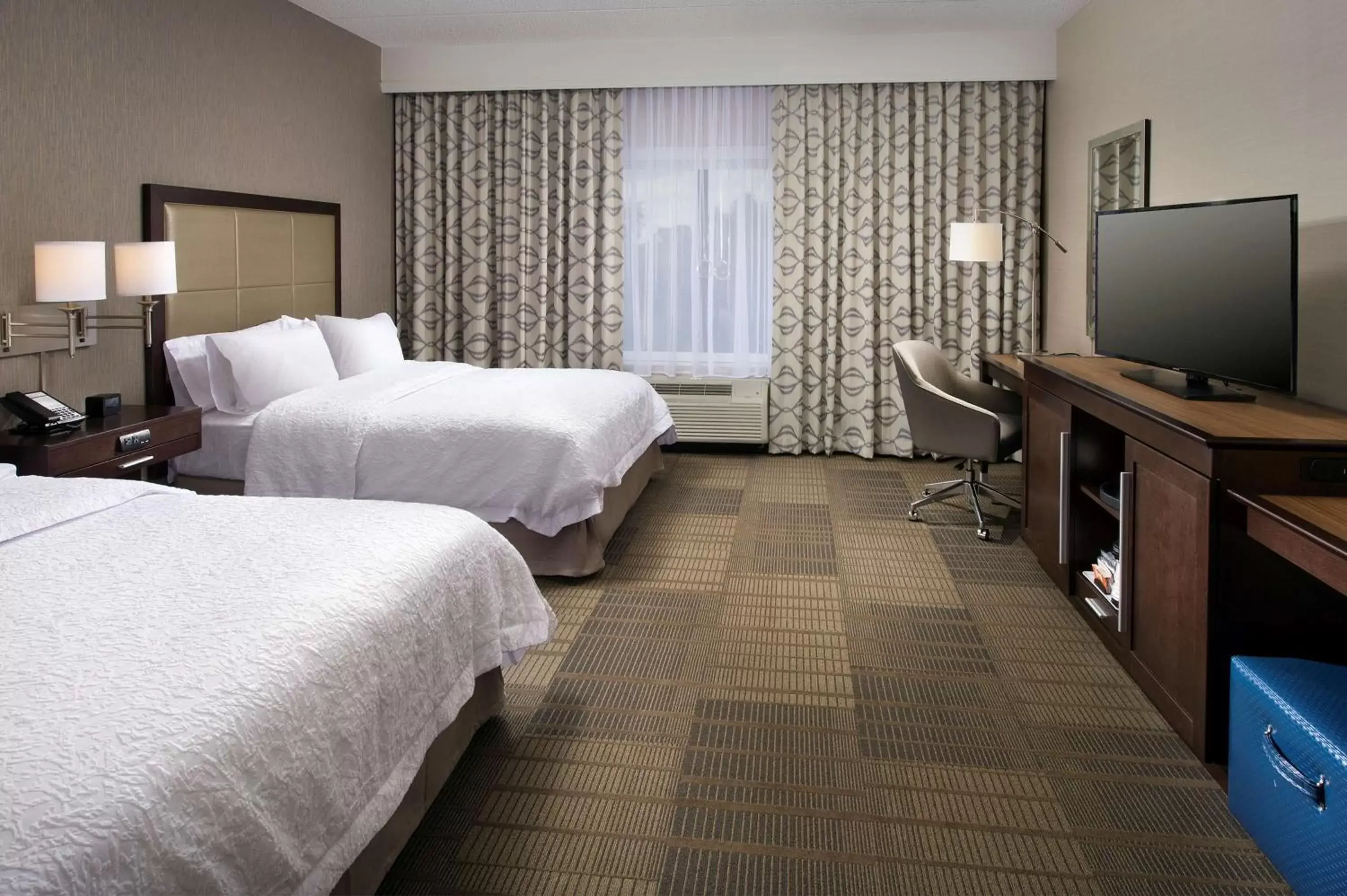 Queen Room with Two Queen Beds - Hearing Access/Non-Smoking in Hampton Inn & Suites Falls Church Queen Room with Two Queen Beds - Hearing Access/Non-Smoking in Hampton Inn & Suites Falls Church