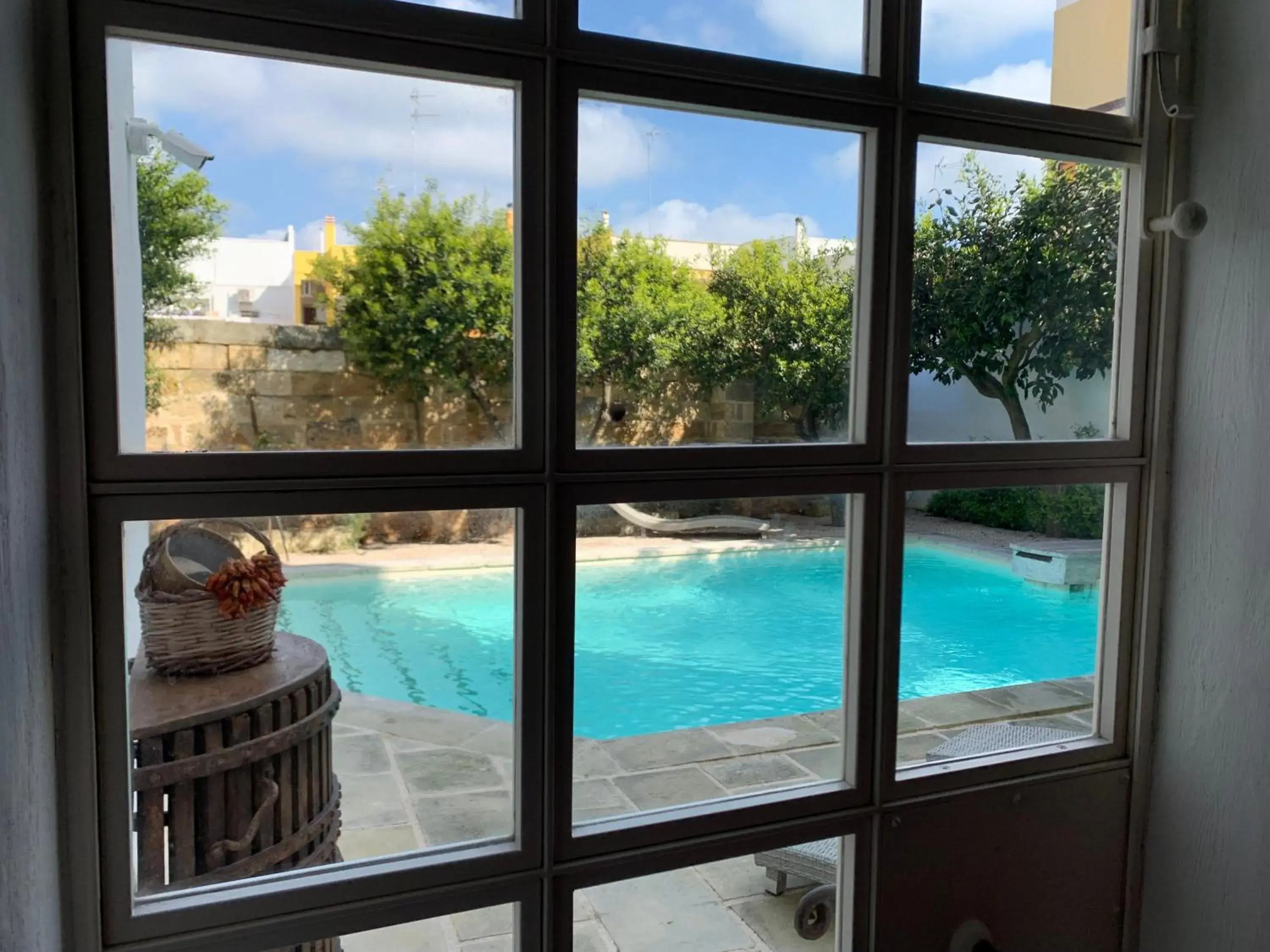 Pool view in Palazzo Castriota Pool view in Palazzo Castriota