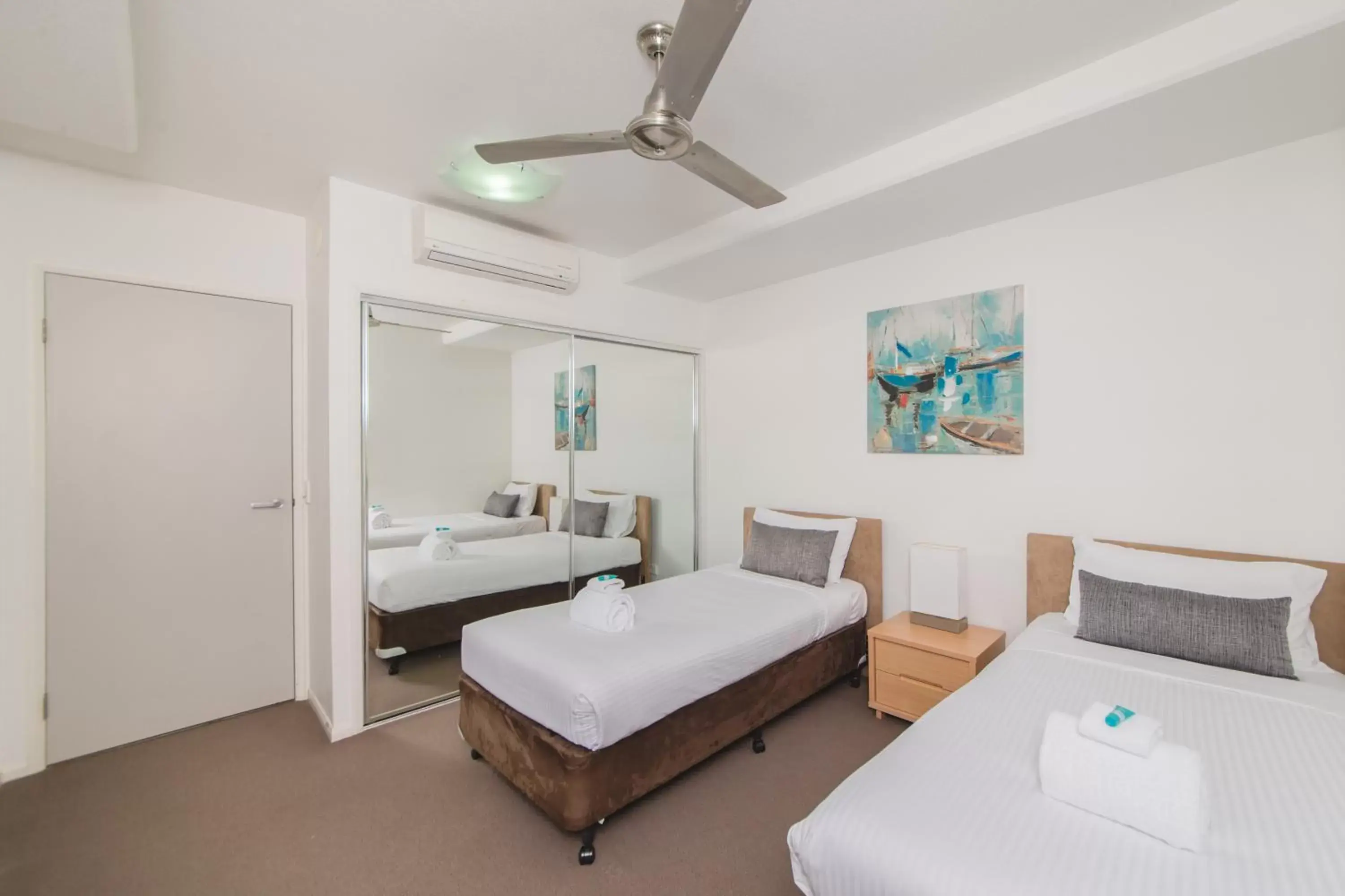 Bedroom, Bed in Beaches on Lammermoor Apartments