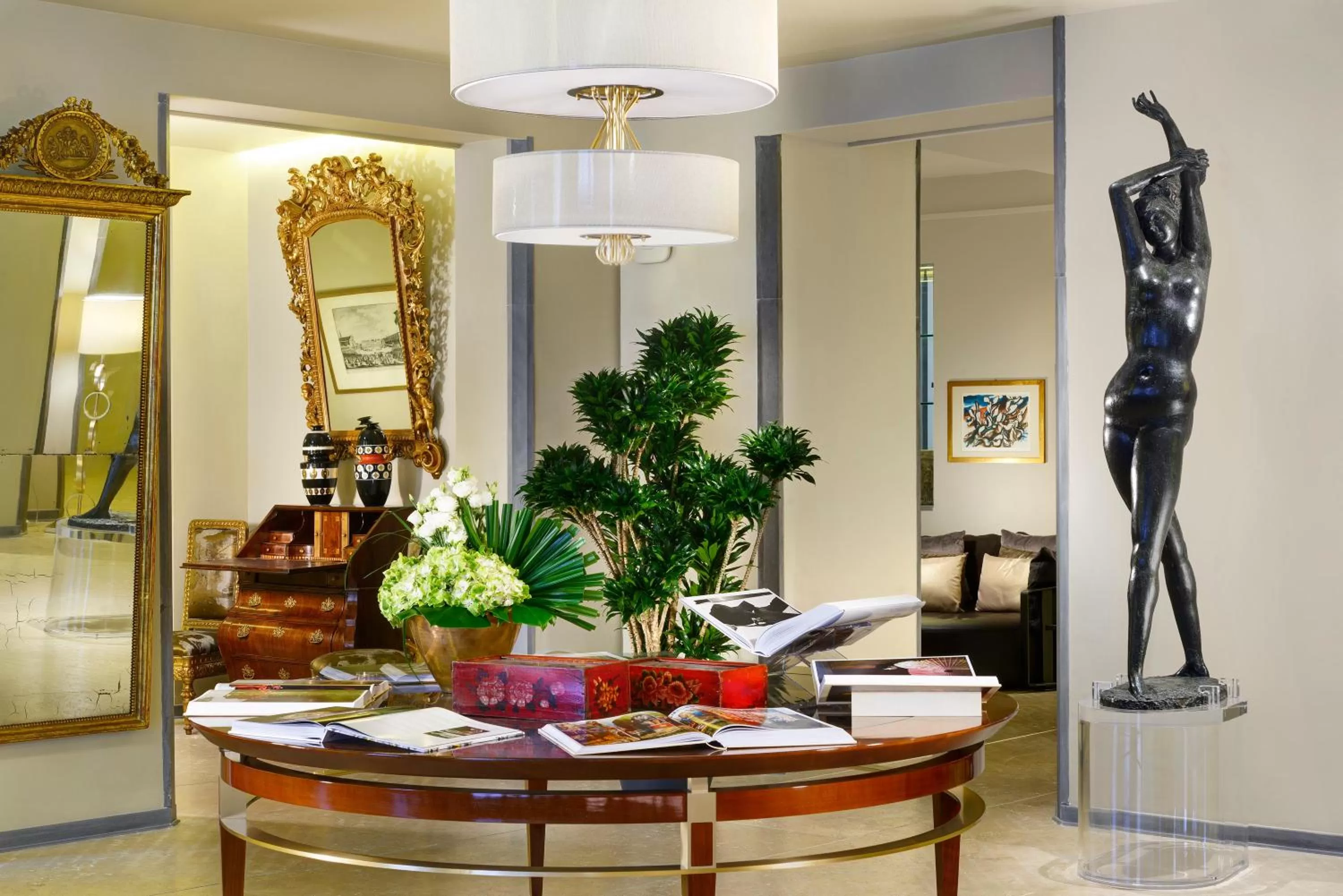 Lobby or reception in Grand Hotel Minerva