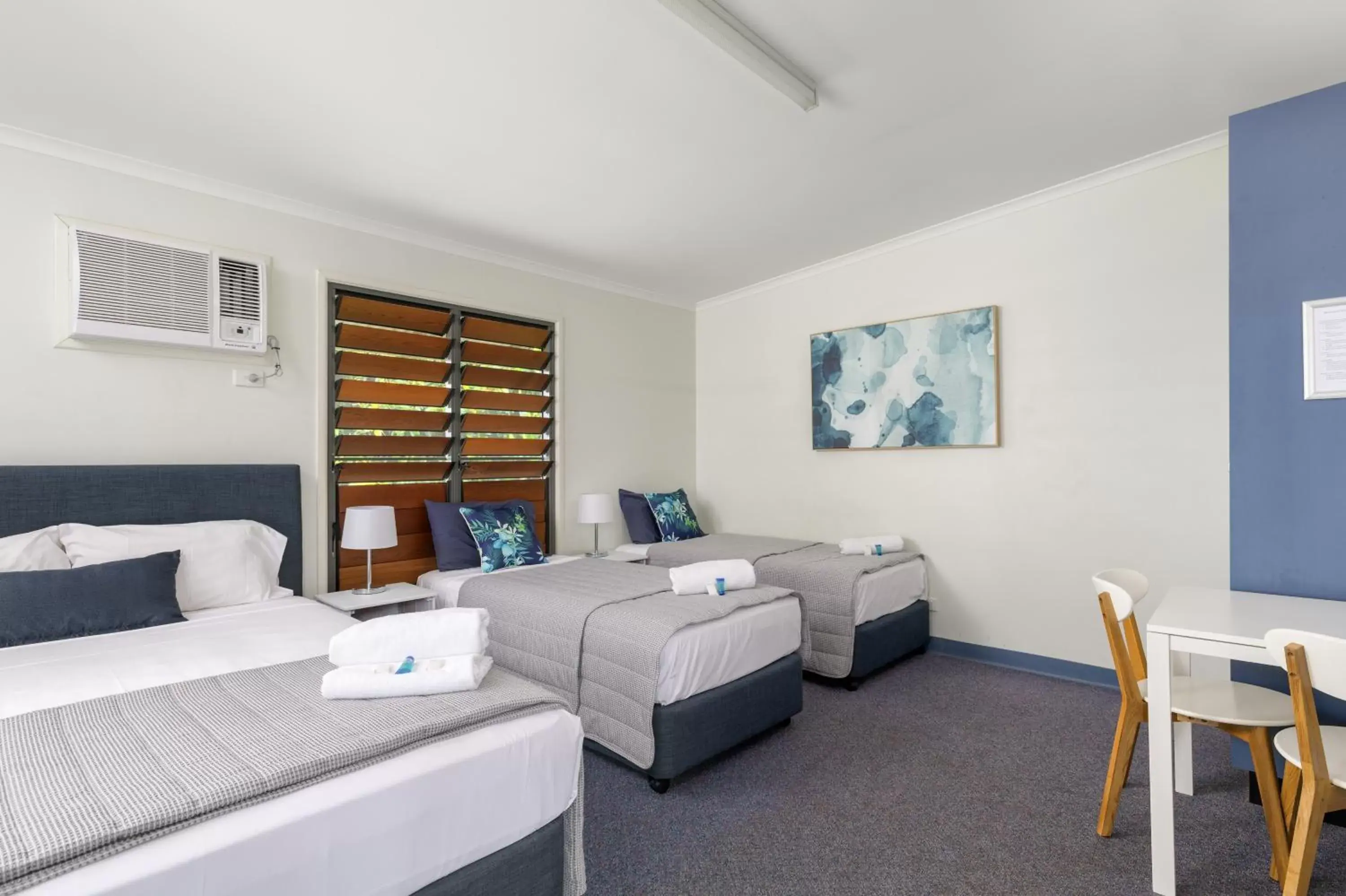 Bedroom in Tin Can Bay's Sleepy Lagoon Motel