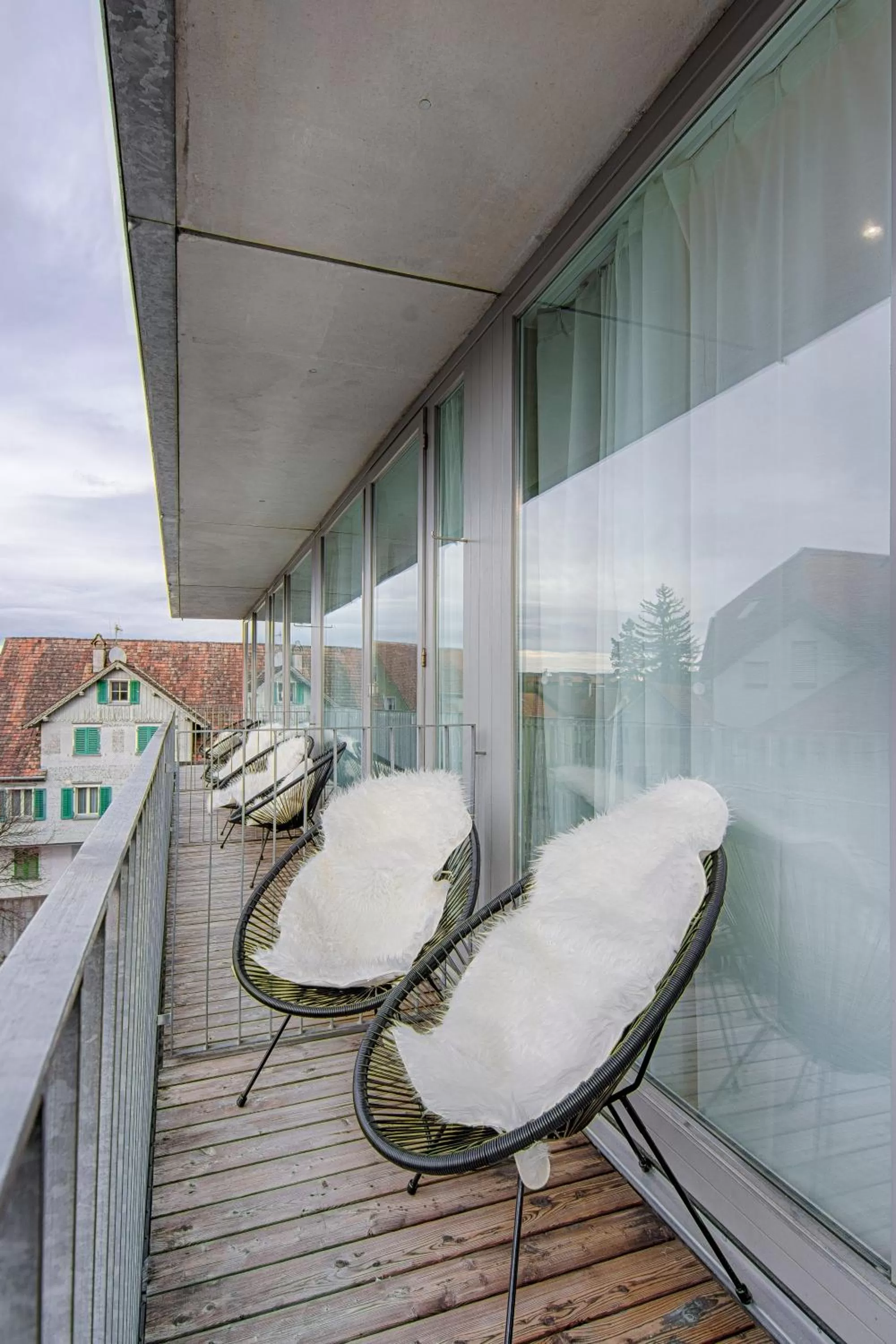 Balcony/Terrace in Business Hotel Maier