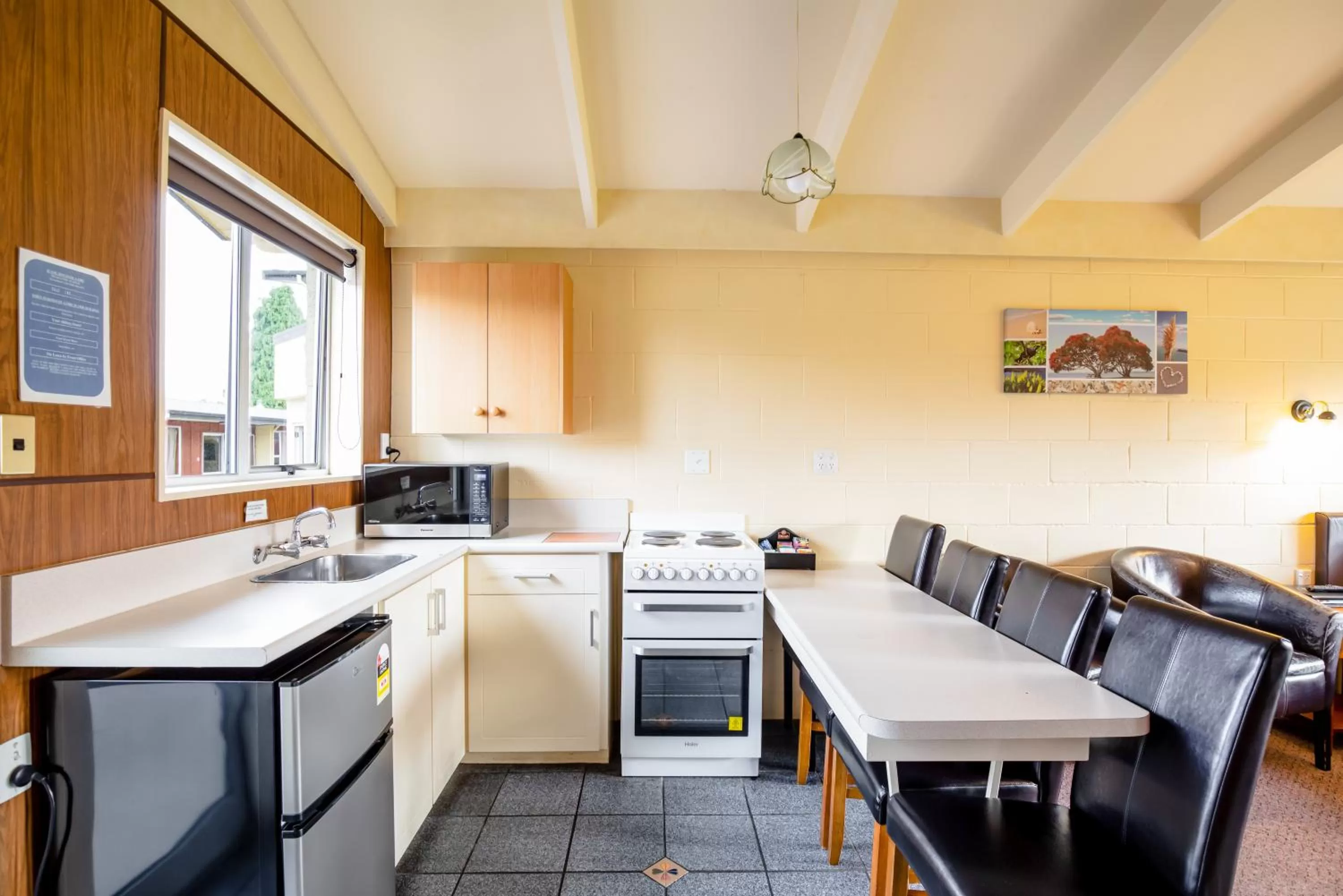 Kitchen or kitchenette in Alpine View Motel