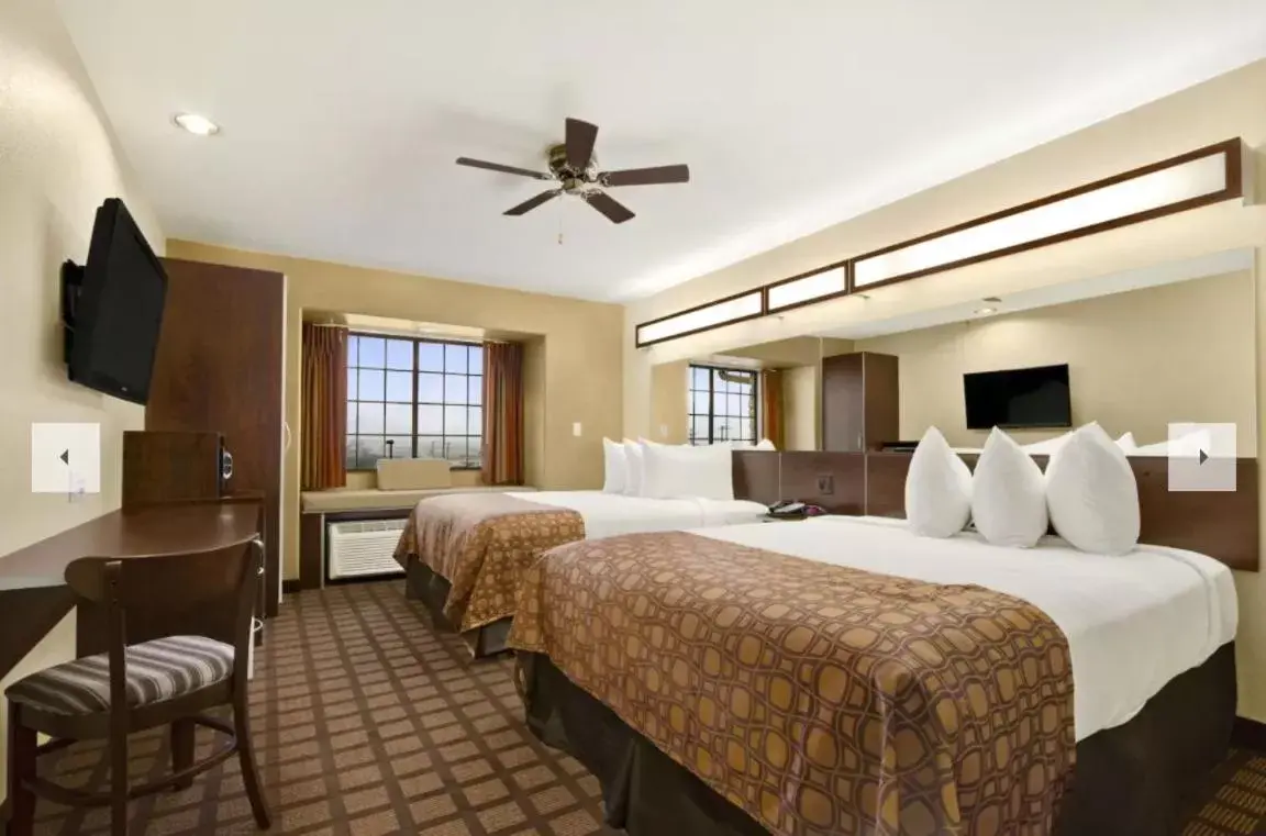 Bed in Microtel Inn & Suites by Wyndham Round Rock