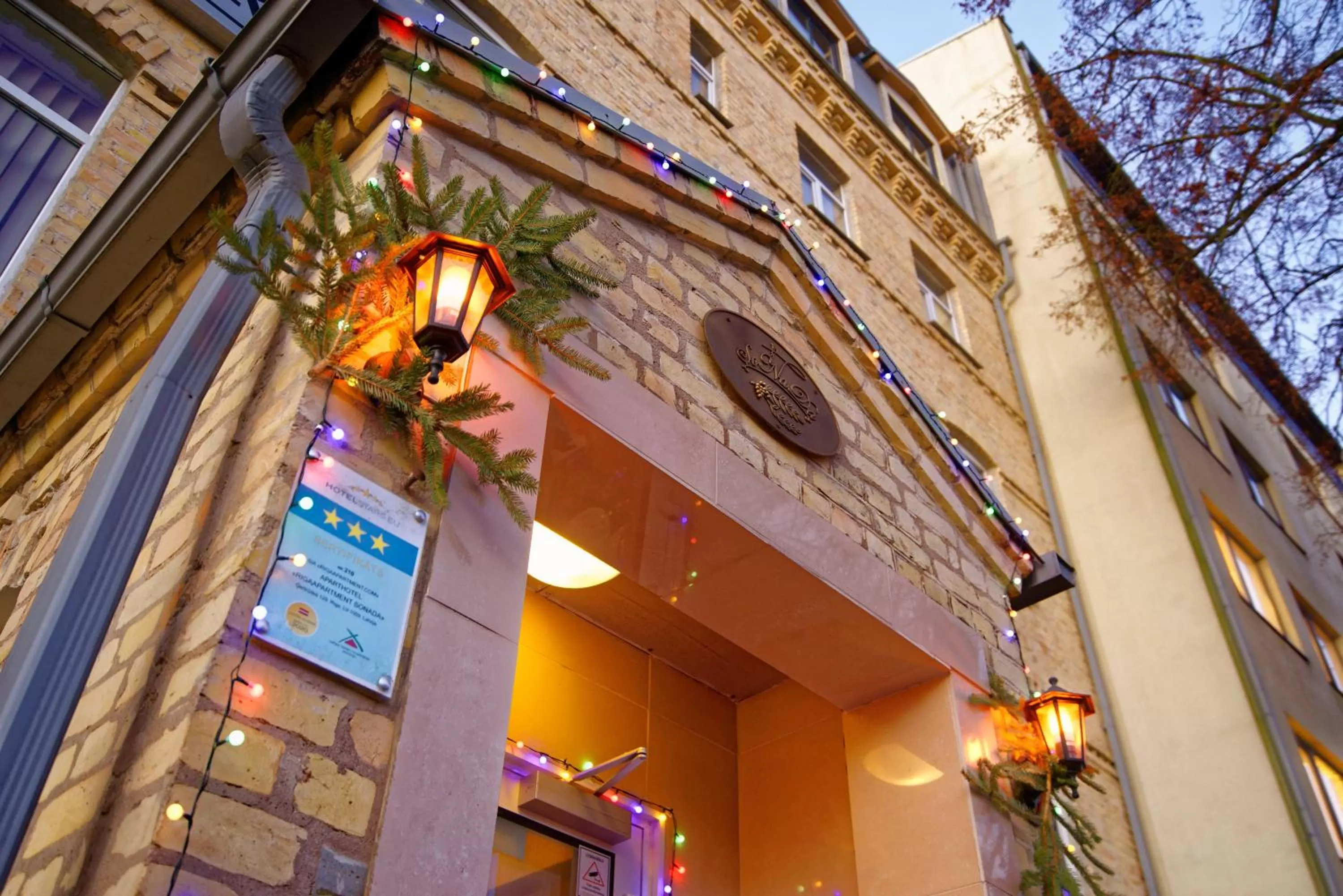 Property building in RIGAAPARTMENT SONADA Family Aparthotel - Private Parking