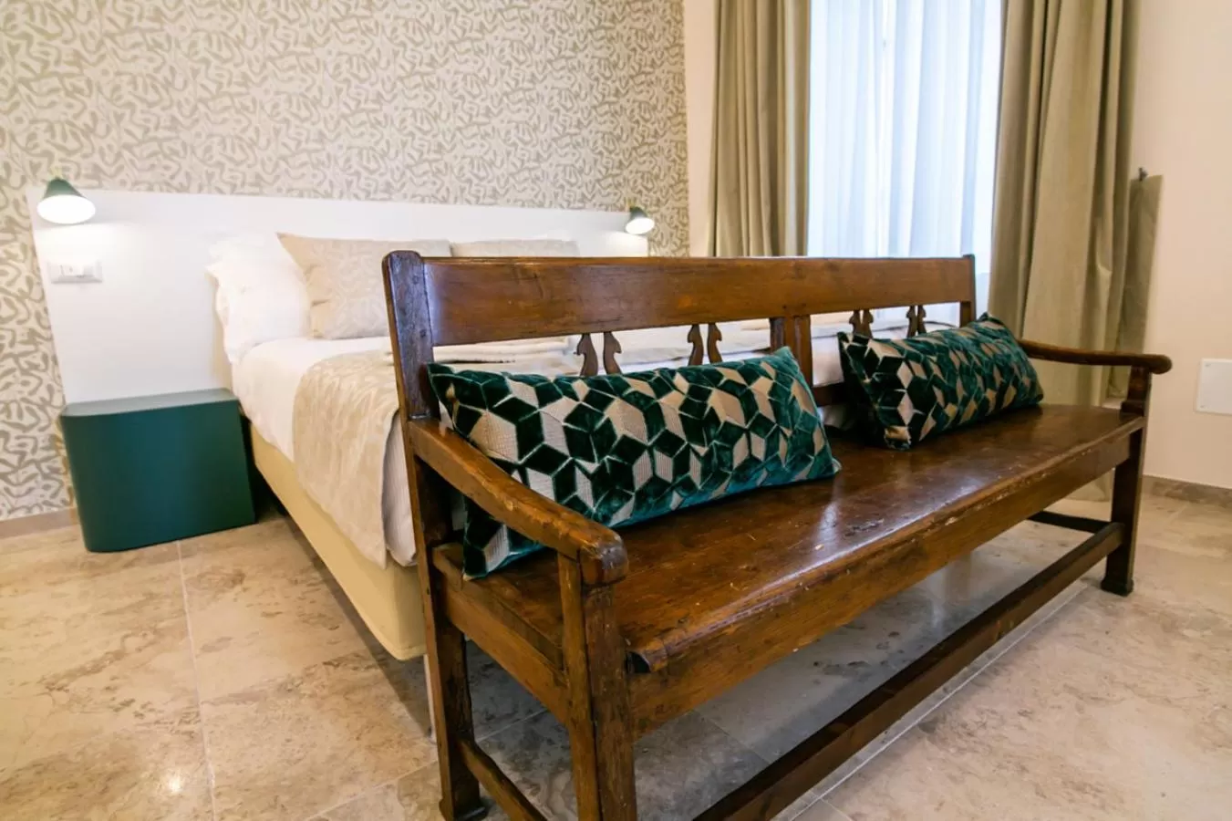 Living room in Migliori Olive Ascolane beds