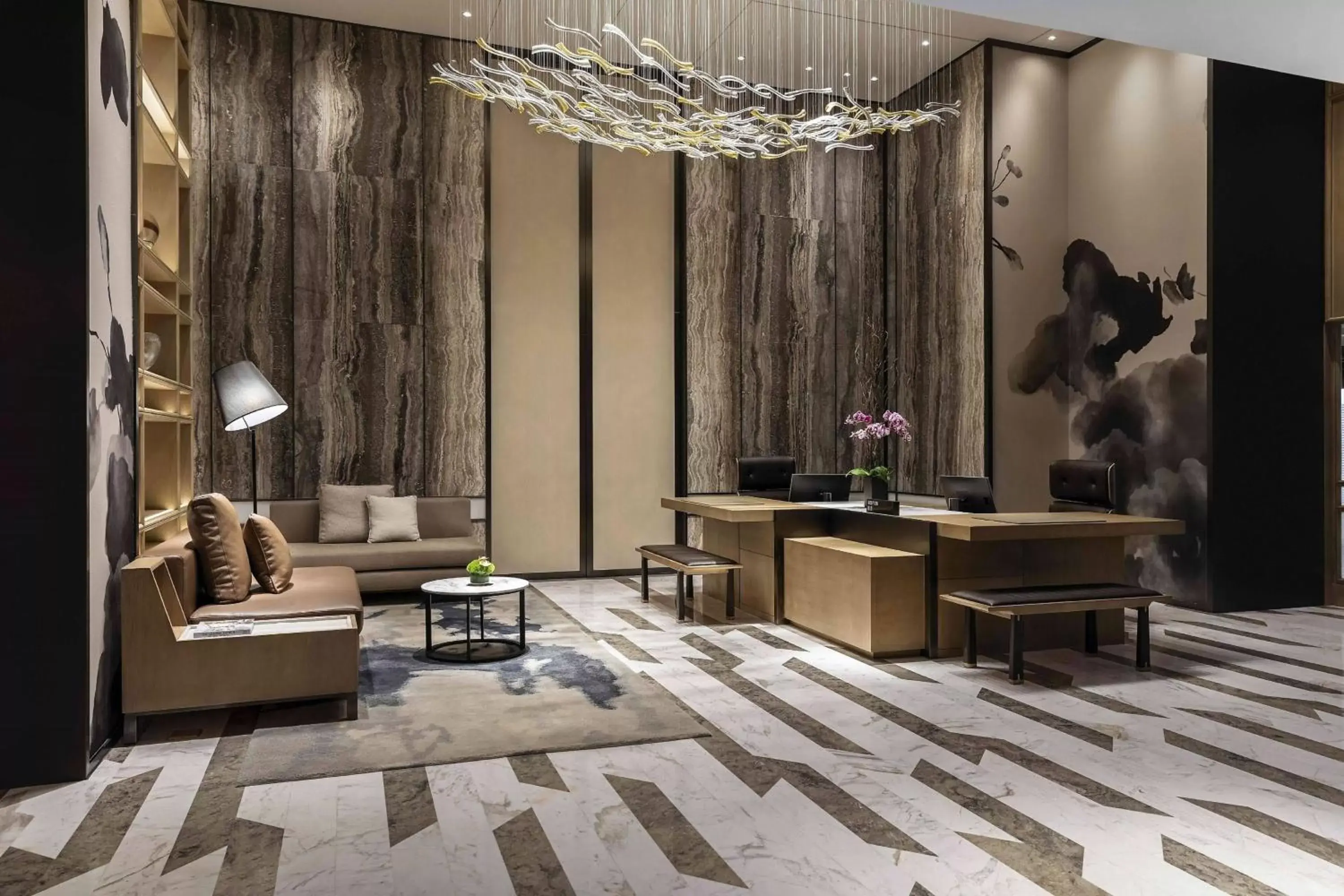 Lobby or reception, Seating Area in Marriott Executive Apartments Chongqing