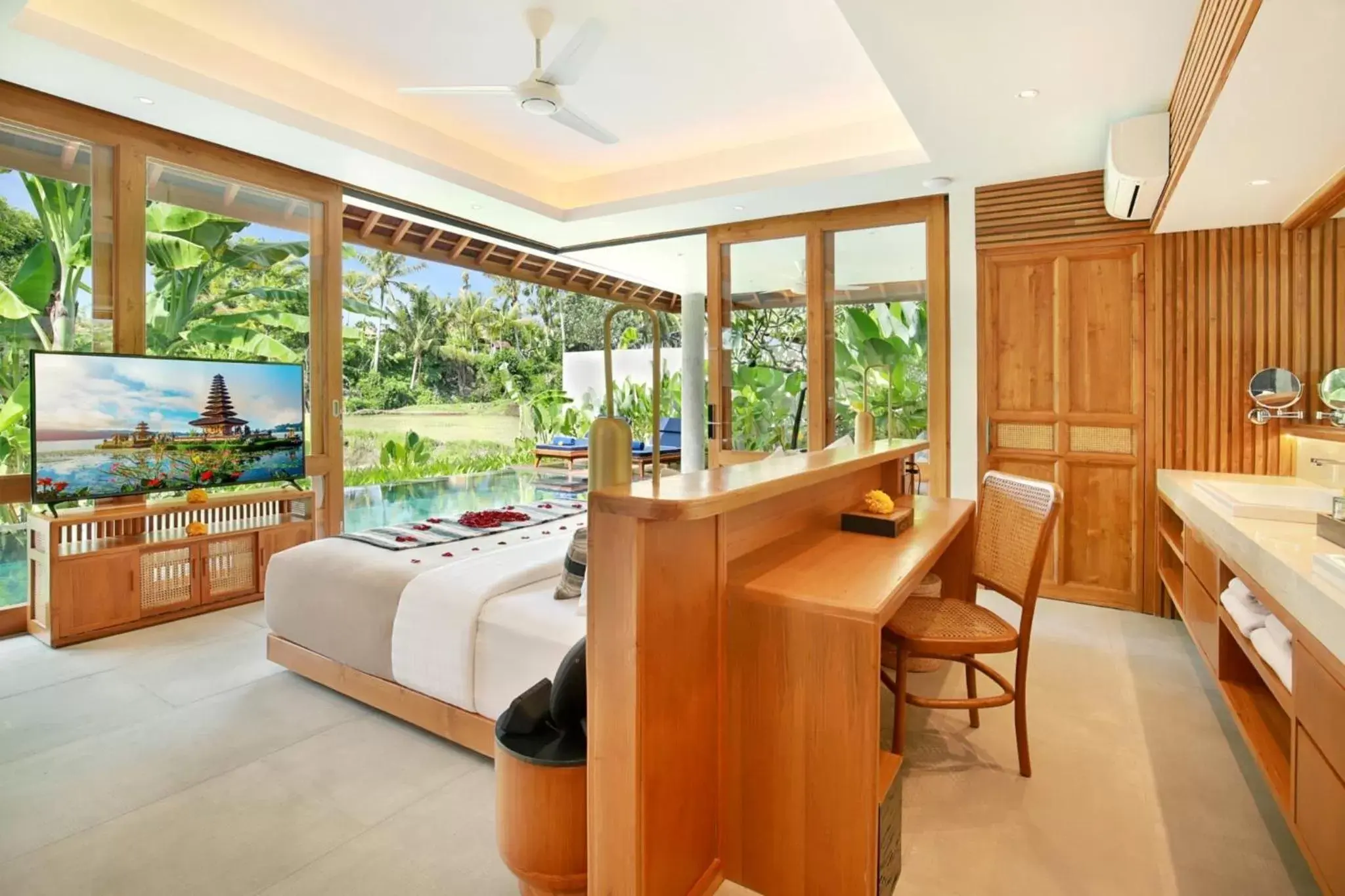 Bedroom in Kaamala Resort Ubud by Ini Vie Hospitality