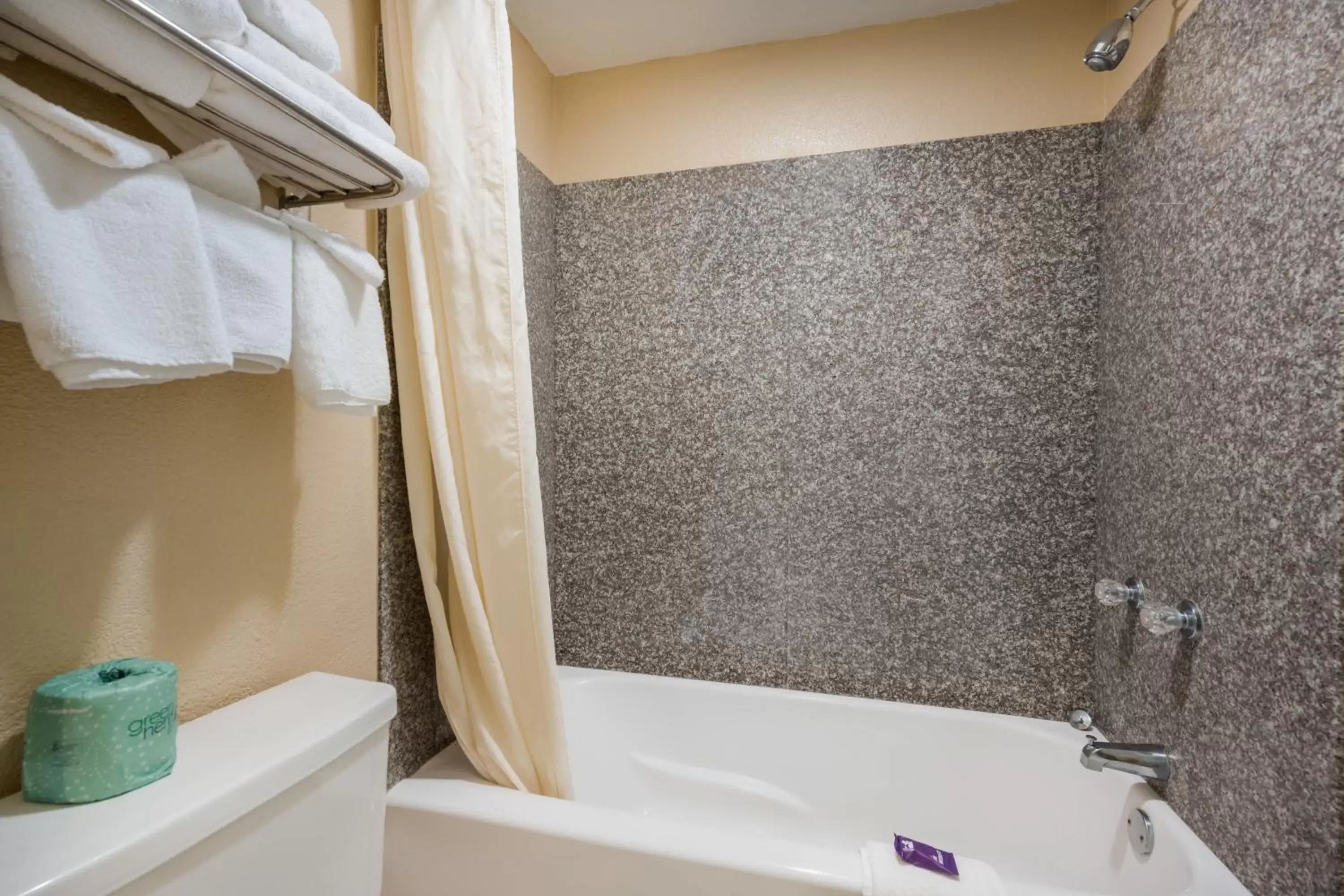 Shower in Knights Inn College Station Shower in Knights Inn College Station