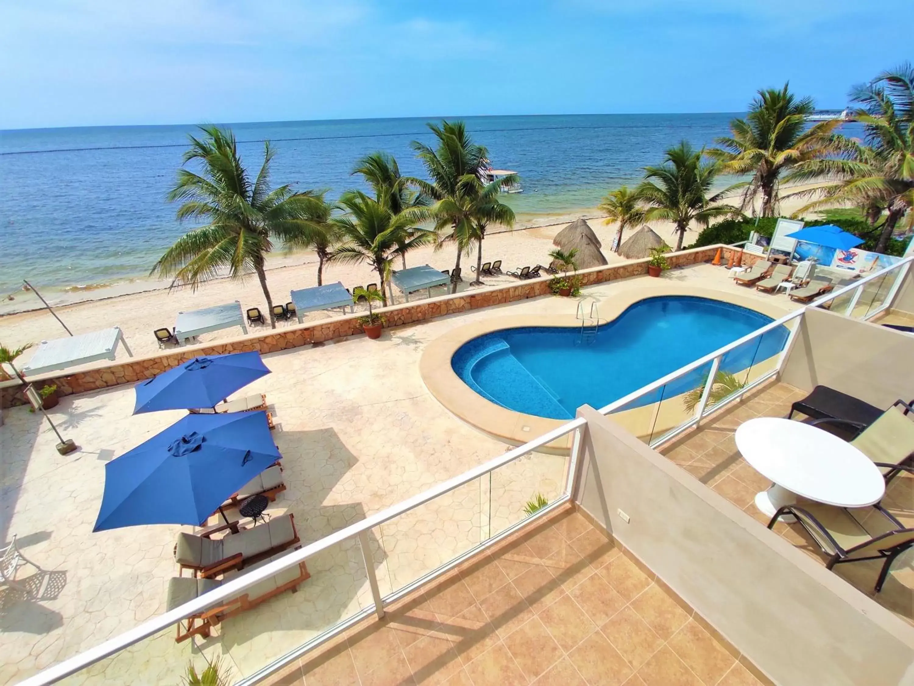 Pool View in Hacienda Morelos Beachfront Hotel