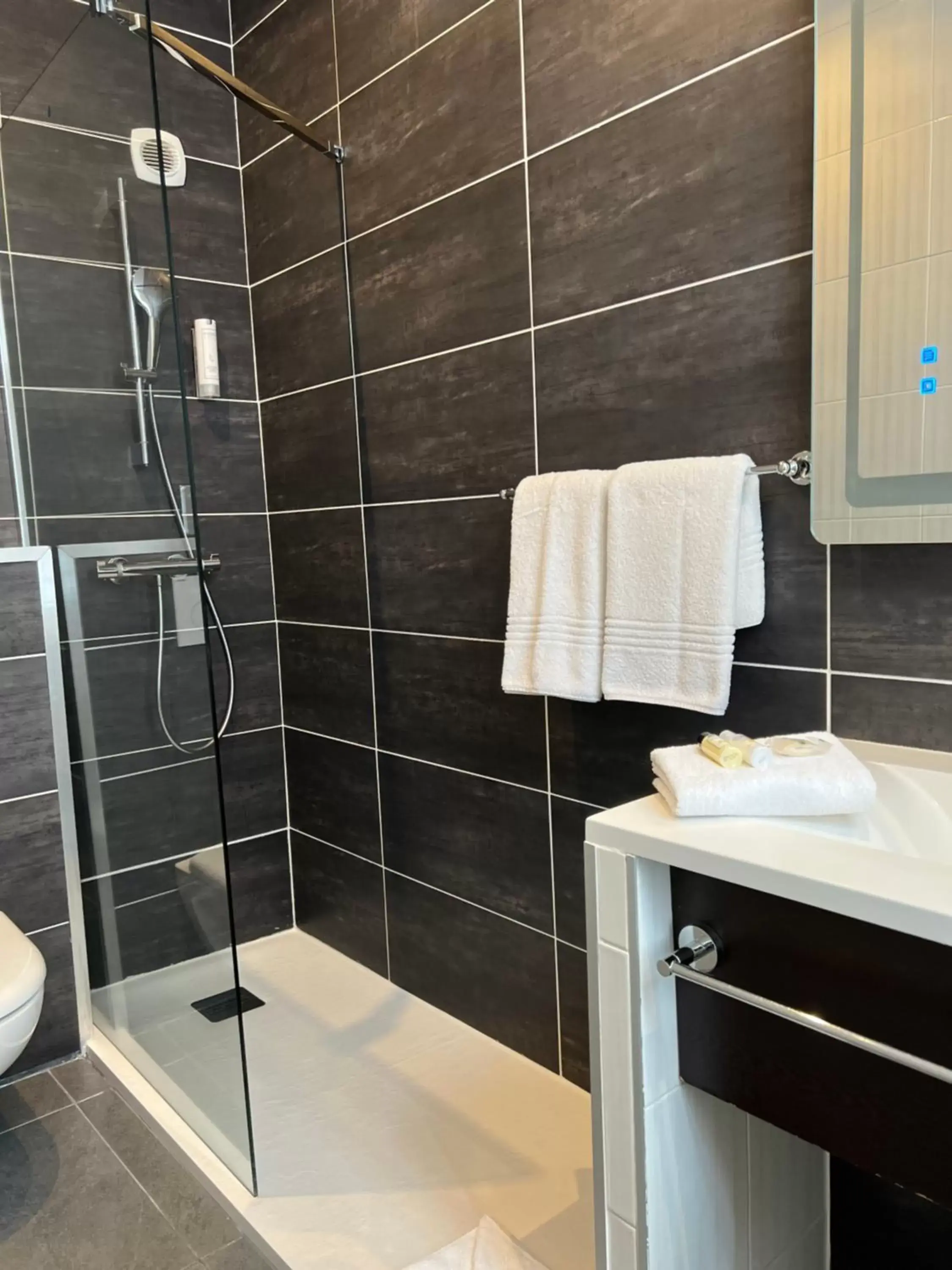 Shower, Bathroom in Moris Grands Boulevards