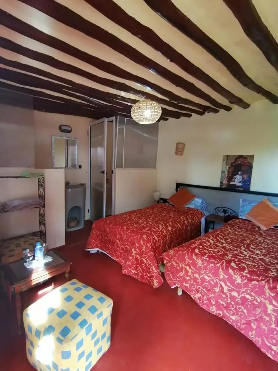 Twin Room with Pool View in Riad Darga Rouge Twin Room with Pool View in Riad Darga Rouge