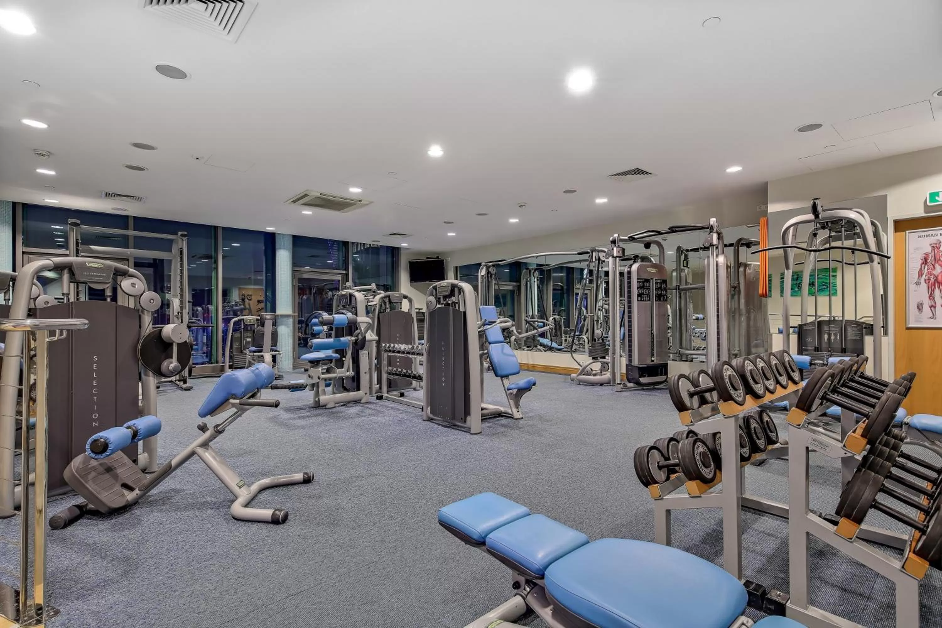 Fitness centre/facilities in InterContinental Warszawa by IHG