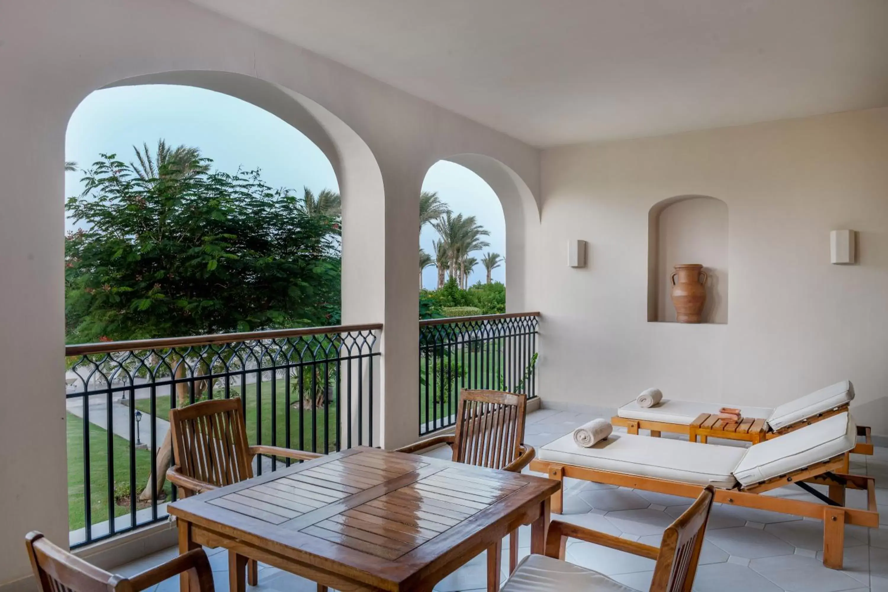 Balcony/Terrace in Jaz Mirabel Resort