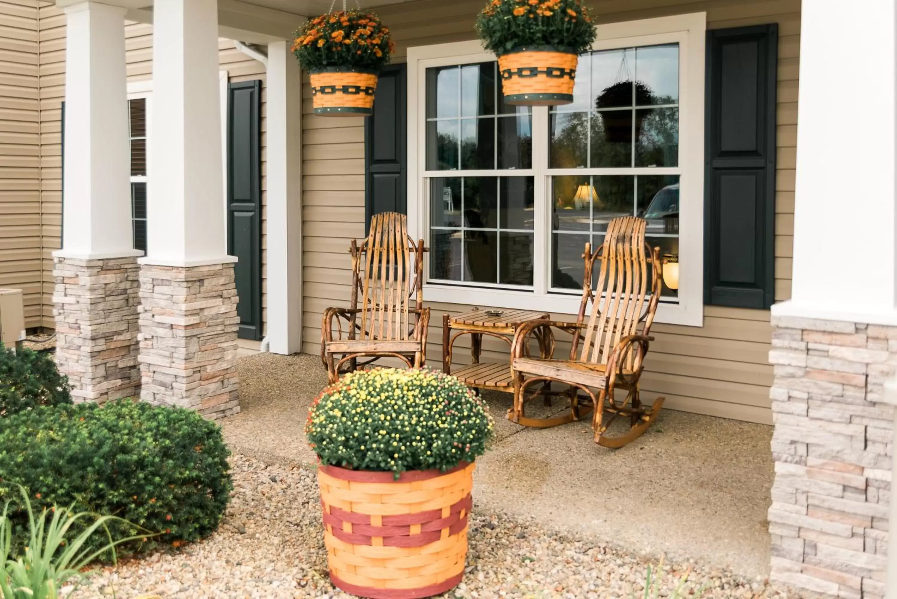 Patio in Van Buren Hotel