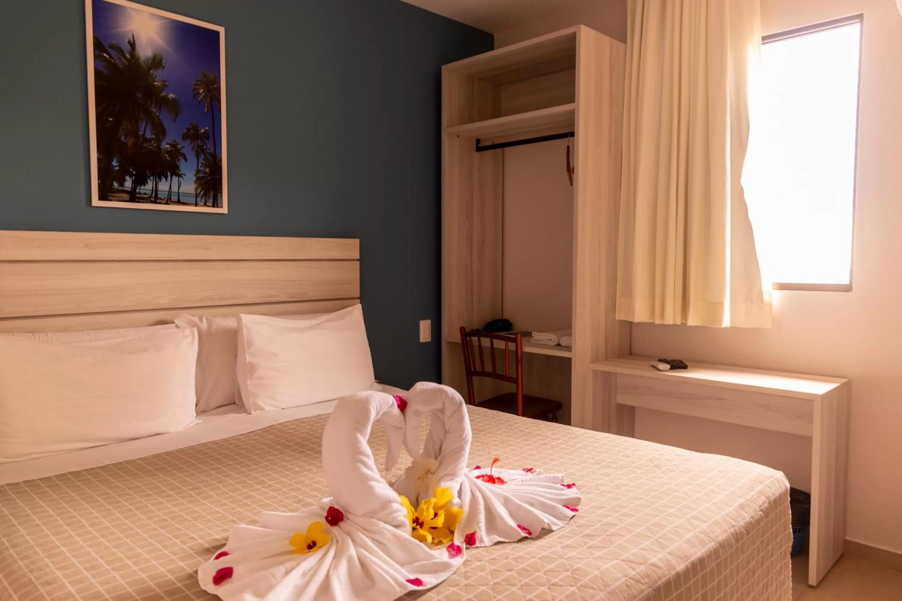 Bed in Pousada Mariluz