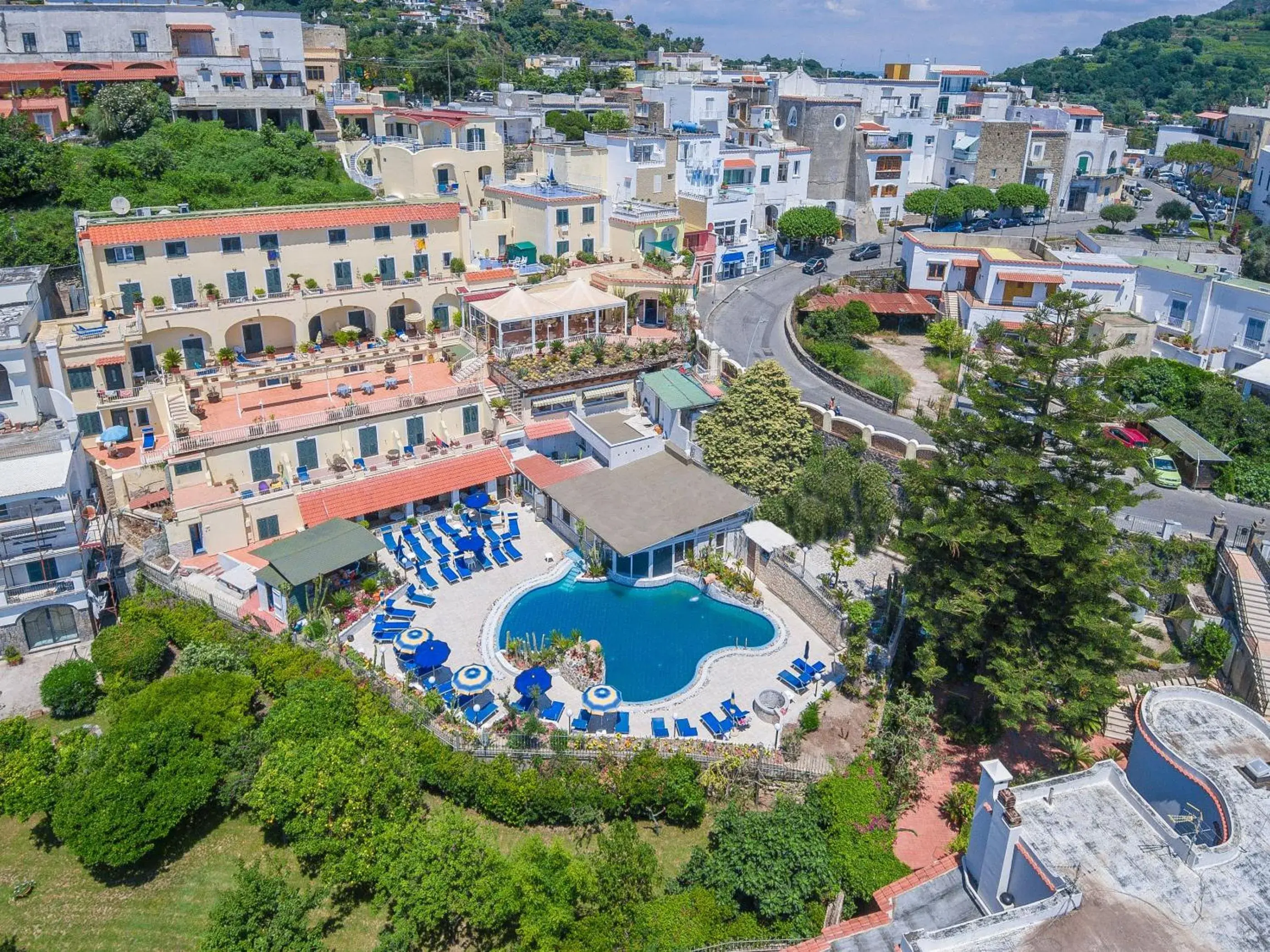 Bird's eye view, Bird's-eye View in Hotel Terme Saint Raphael