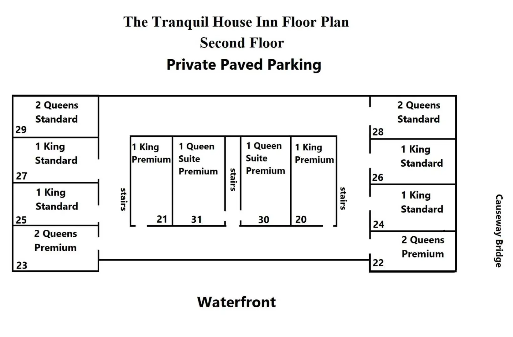 Floor Plan in The Tranquil House Inn