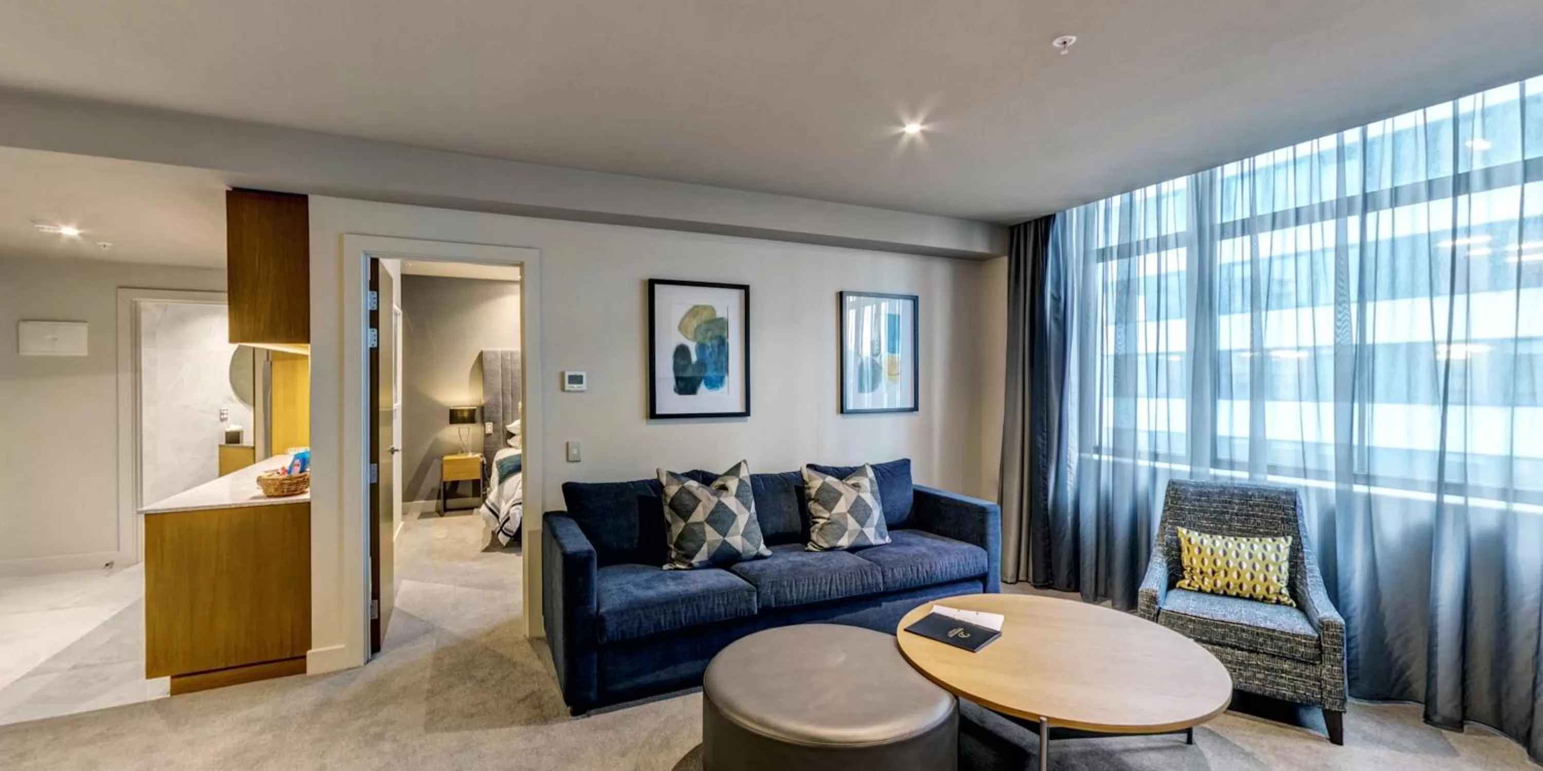 Seating area in Distinction Dunedin Hotel