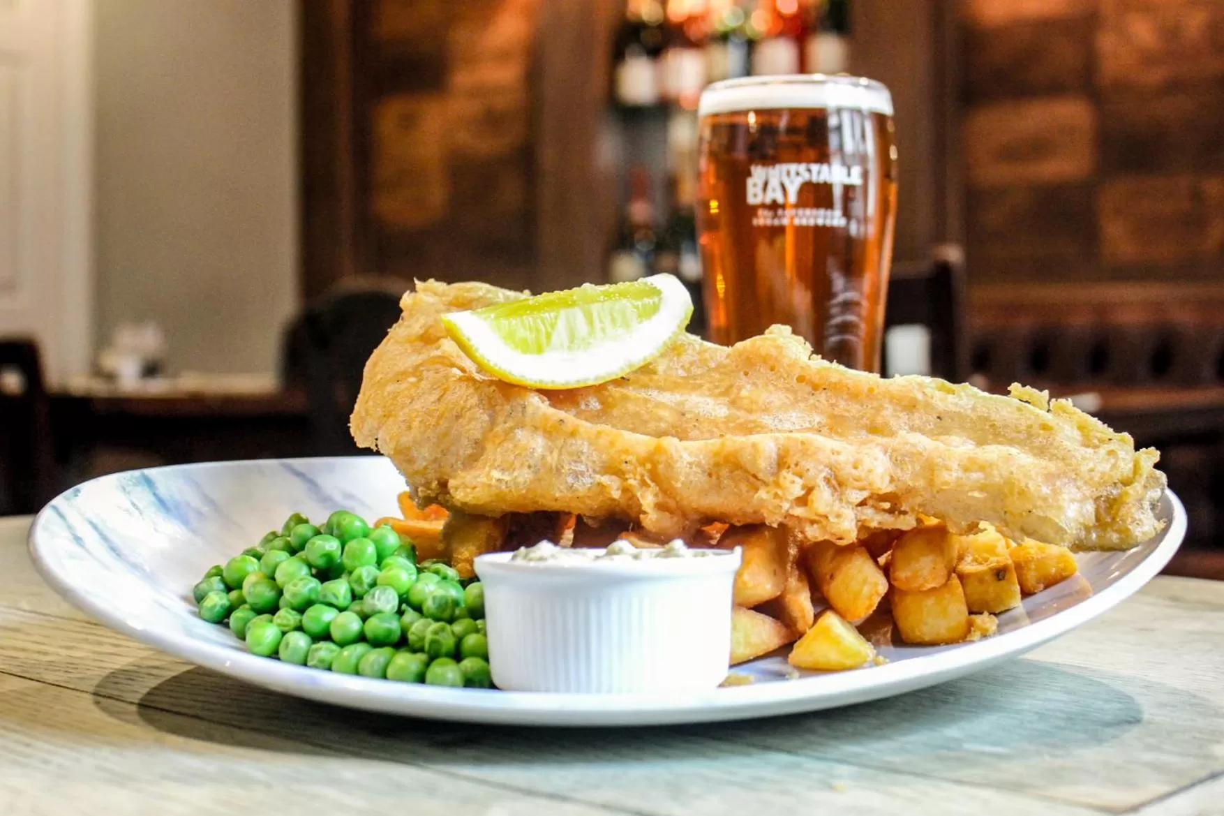 Food close-up in The George Hotel & Brasserie, Cranbrook