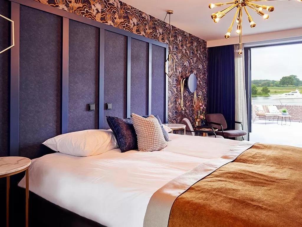 Balcony/Terrace, Bed in De Maasparel Nextdoor Maassuites