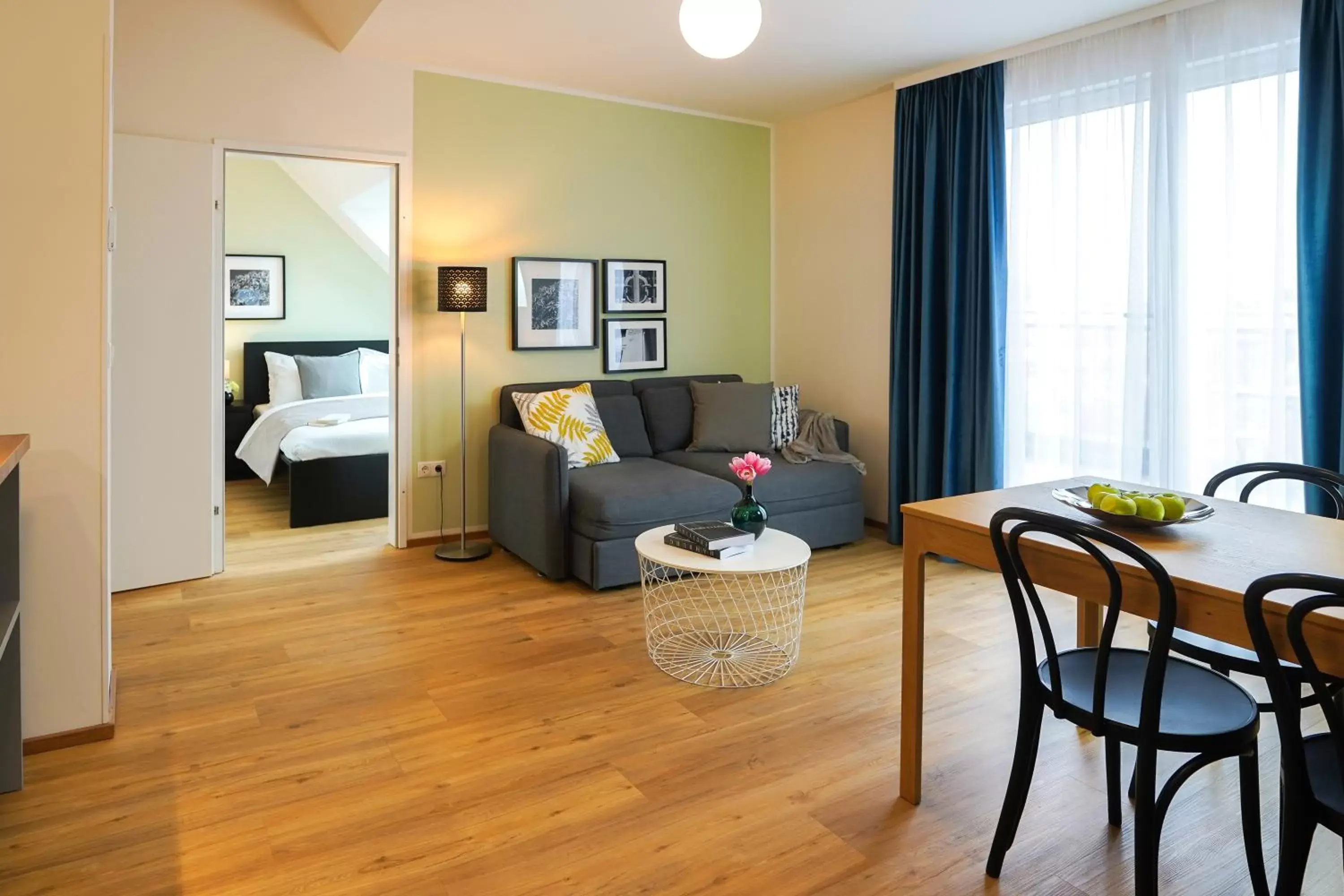 Living room, Bed in Citadines South Vienna Living room, Bed in Citadines South Vienna