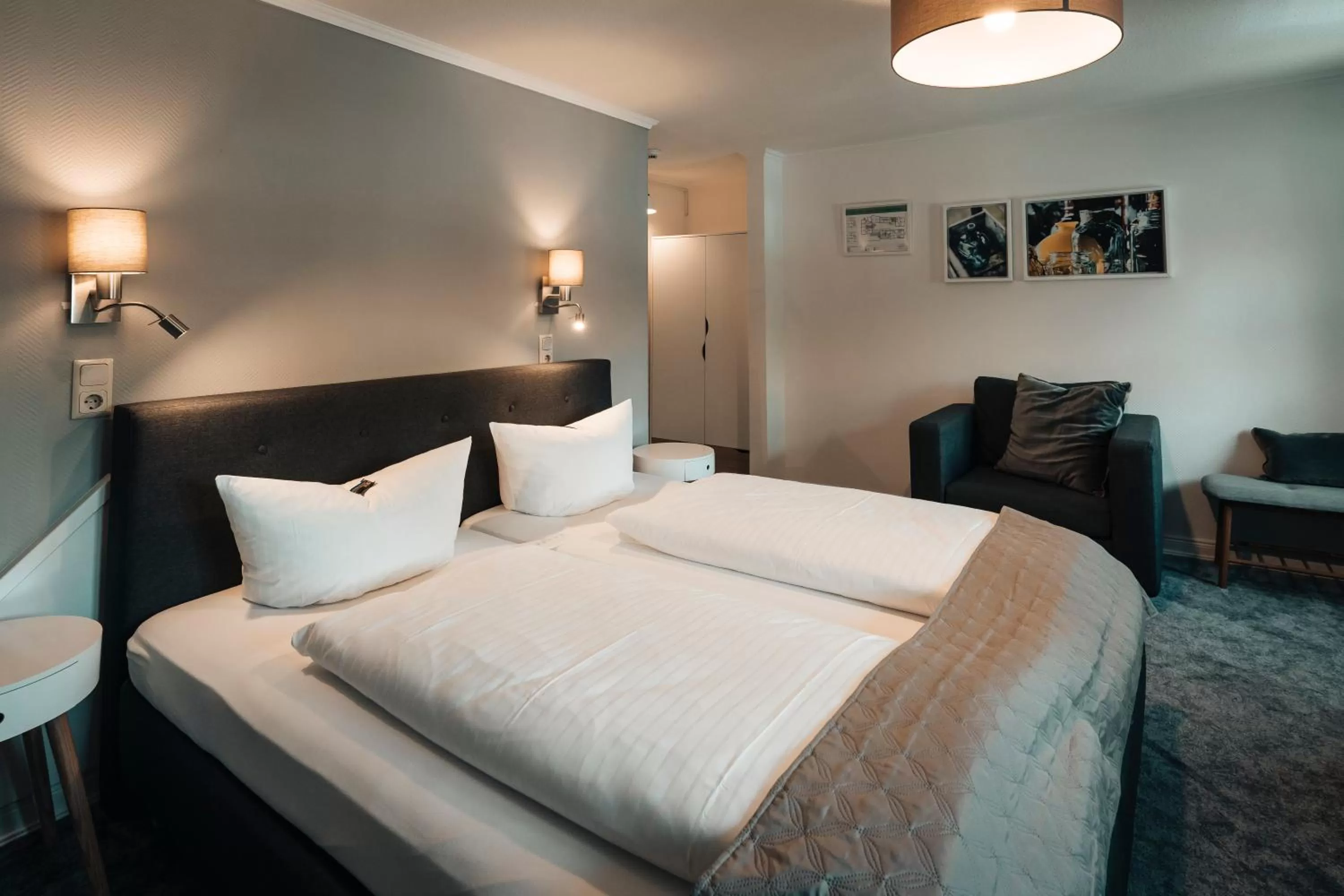 Photo of the whole room, Bed in Hotel Freihof am Roland