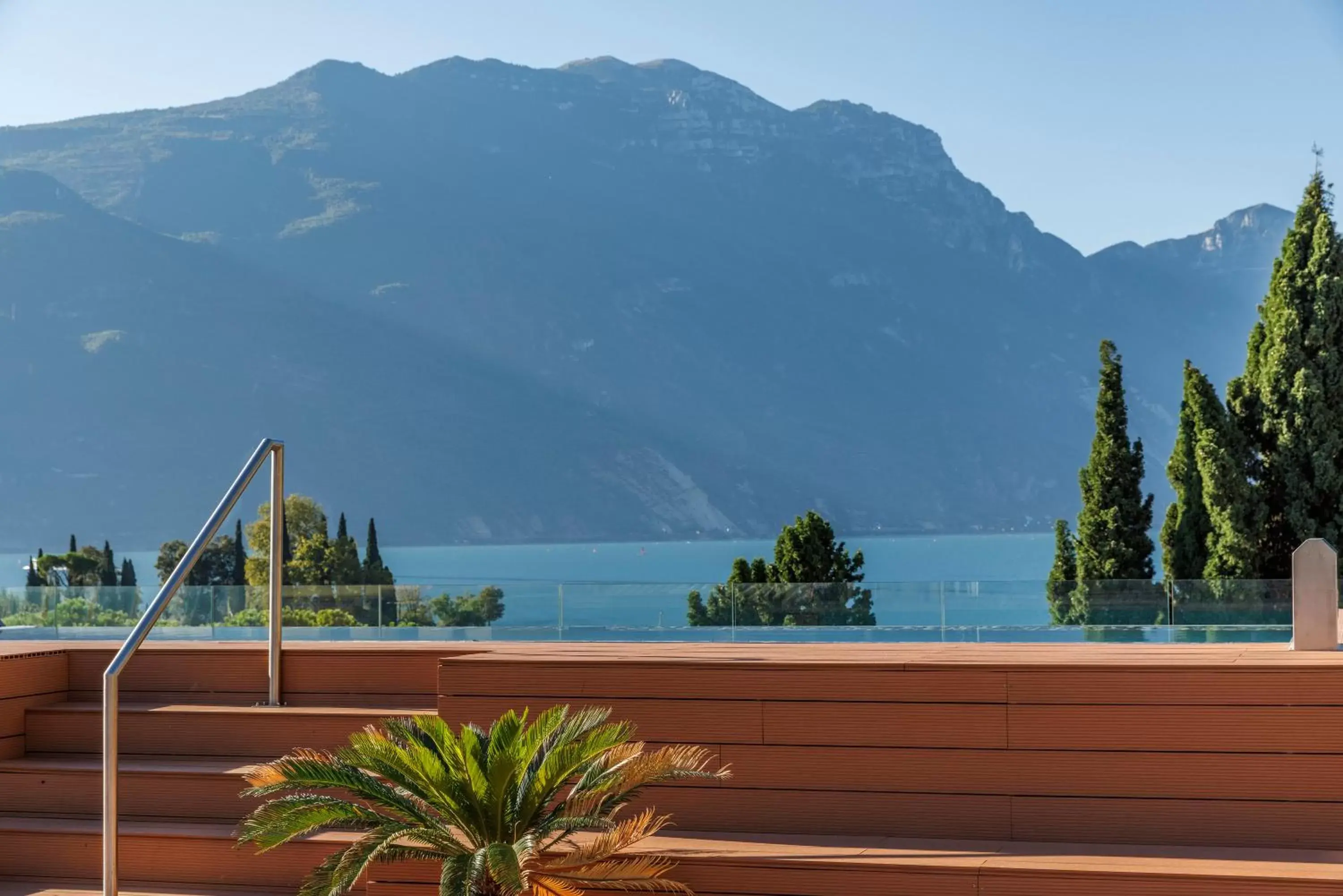 Swimming pool, Mountain View in Grand Hotel Riva