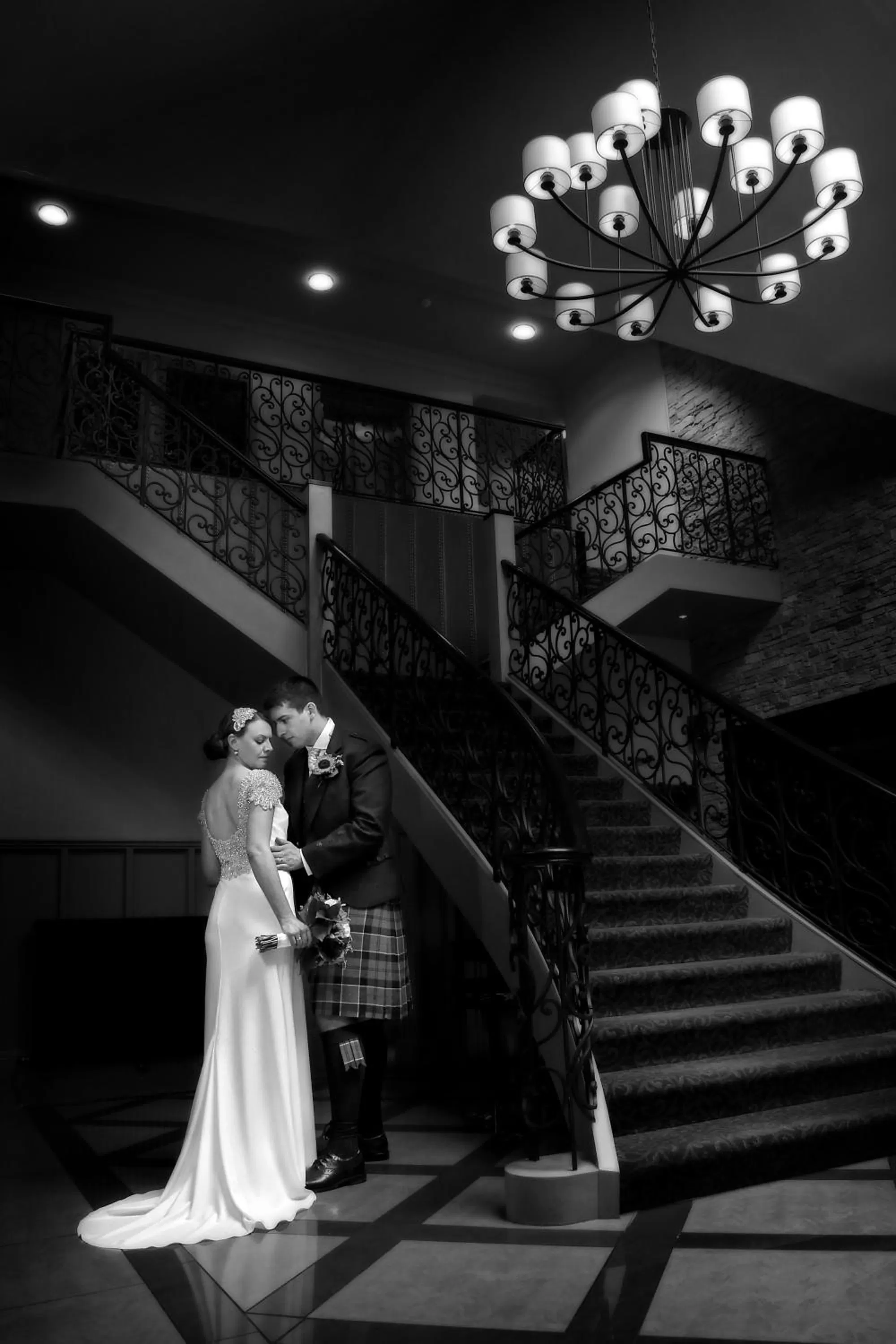 Guests in Dumfries Arms Hotel