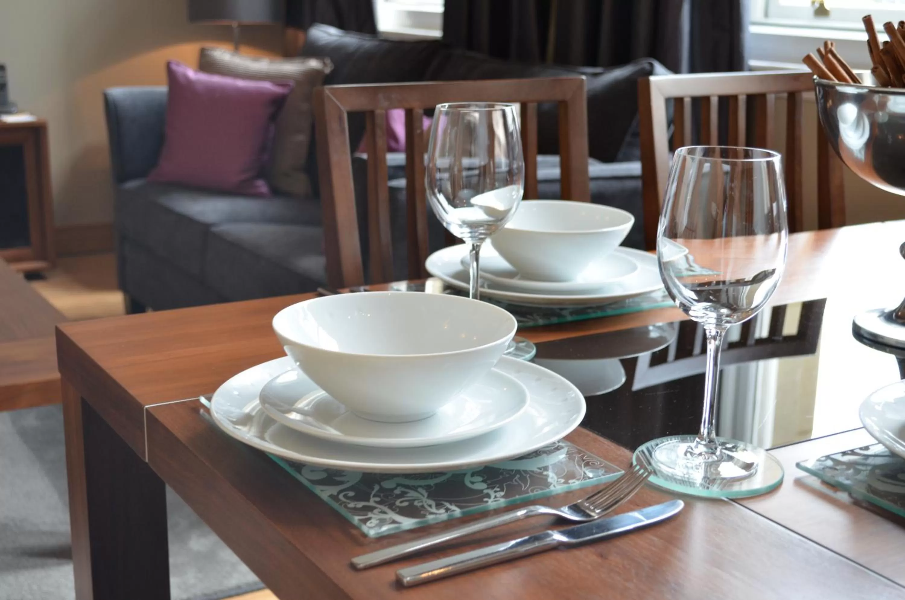 Dining area in Quebecs Luxury Aparthotel