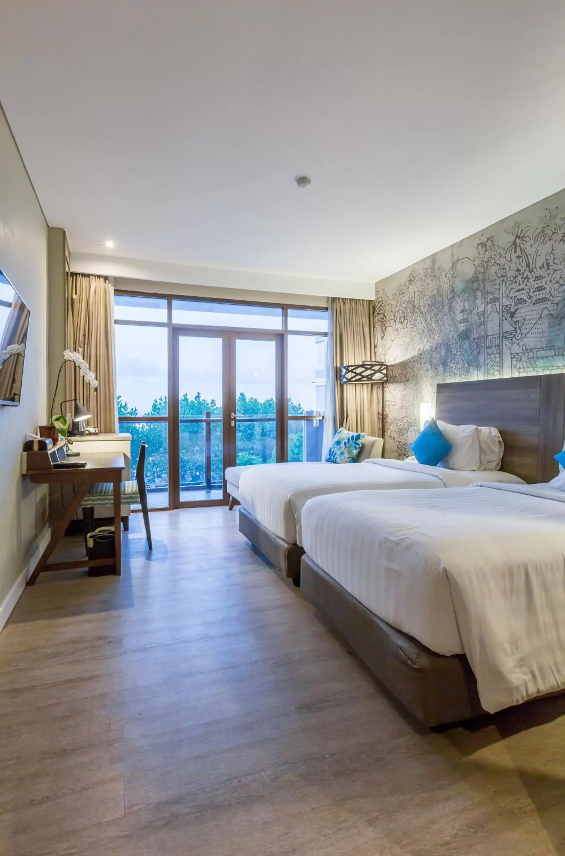 Bed in Wyndham Garden Kuta Beach Bali