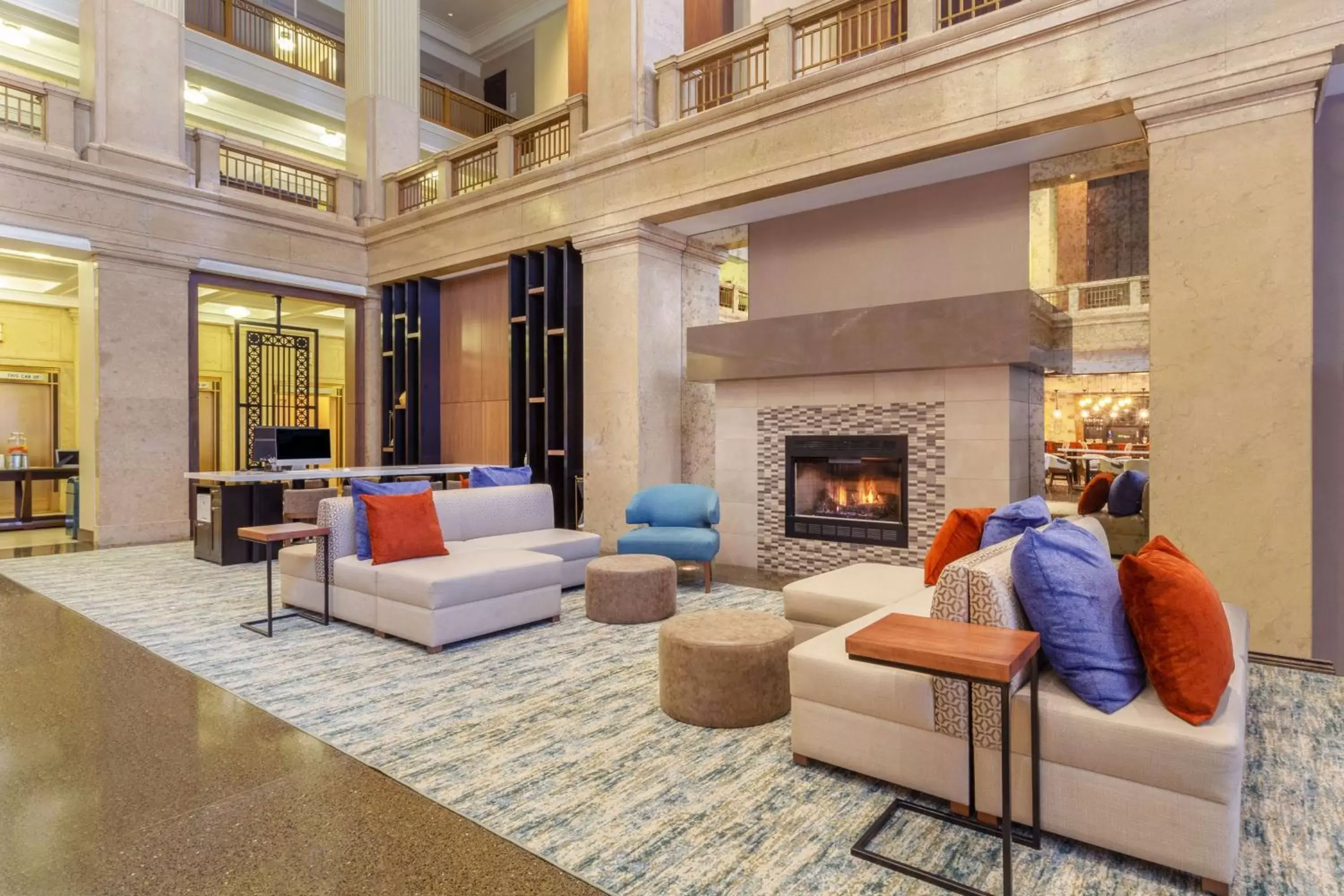 Lobby or reception, Seating Area in Hilton Garden Inn Indianapolis Downtown