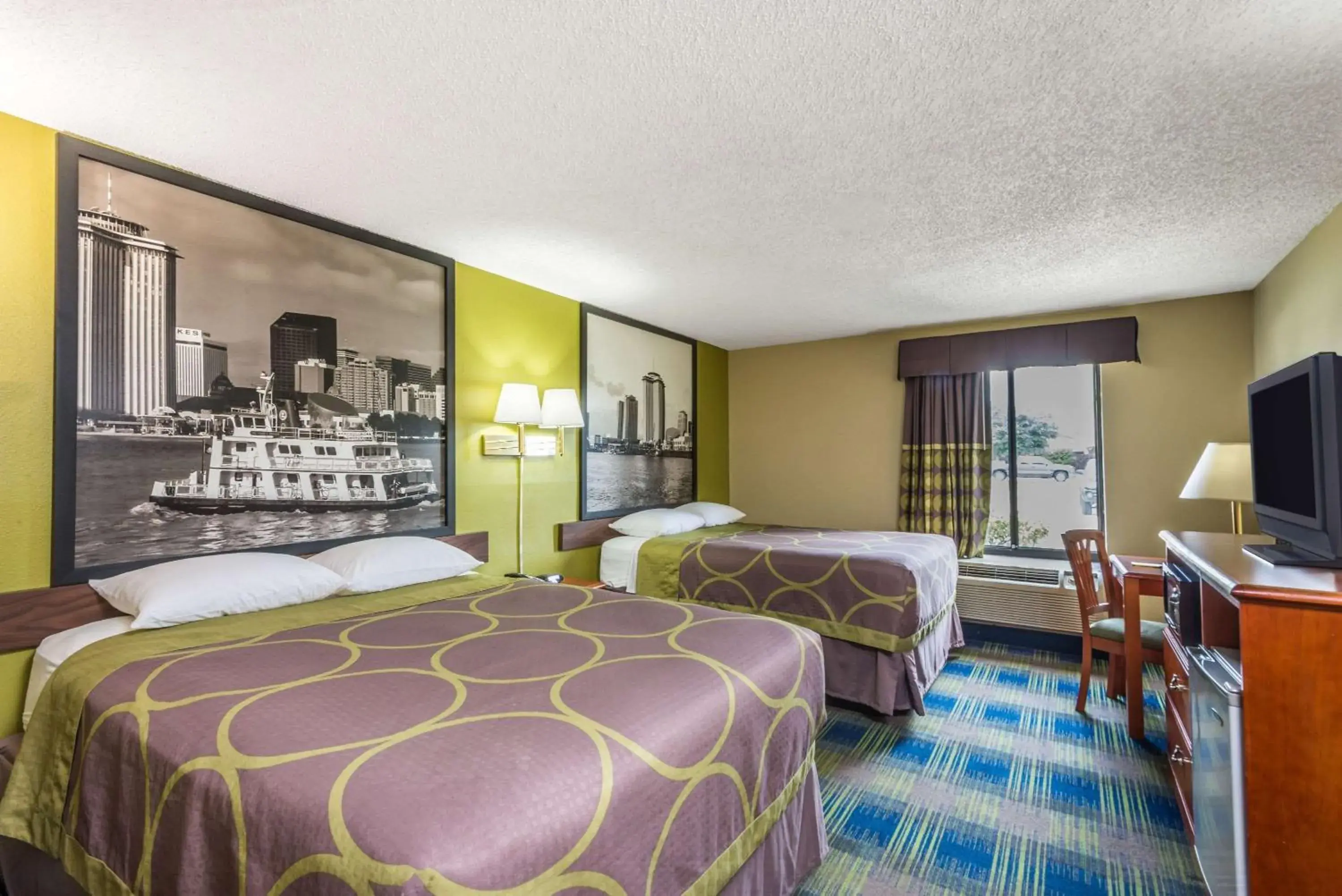 On site, Bed in Super 8 by Wyndham Sulphur Lake Charles
