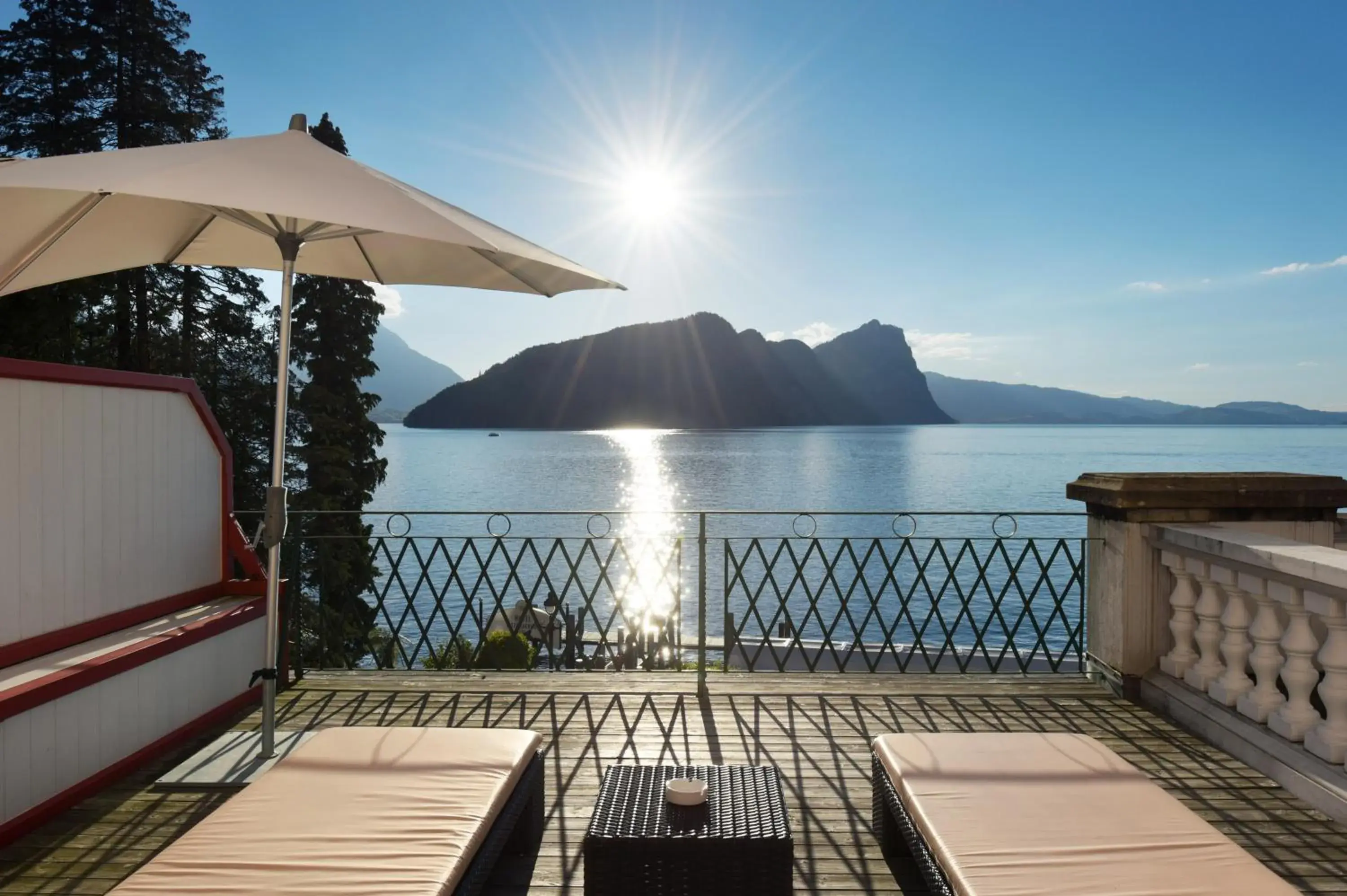 Balcony/Terrace in Hotel Vitznauerhof