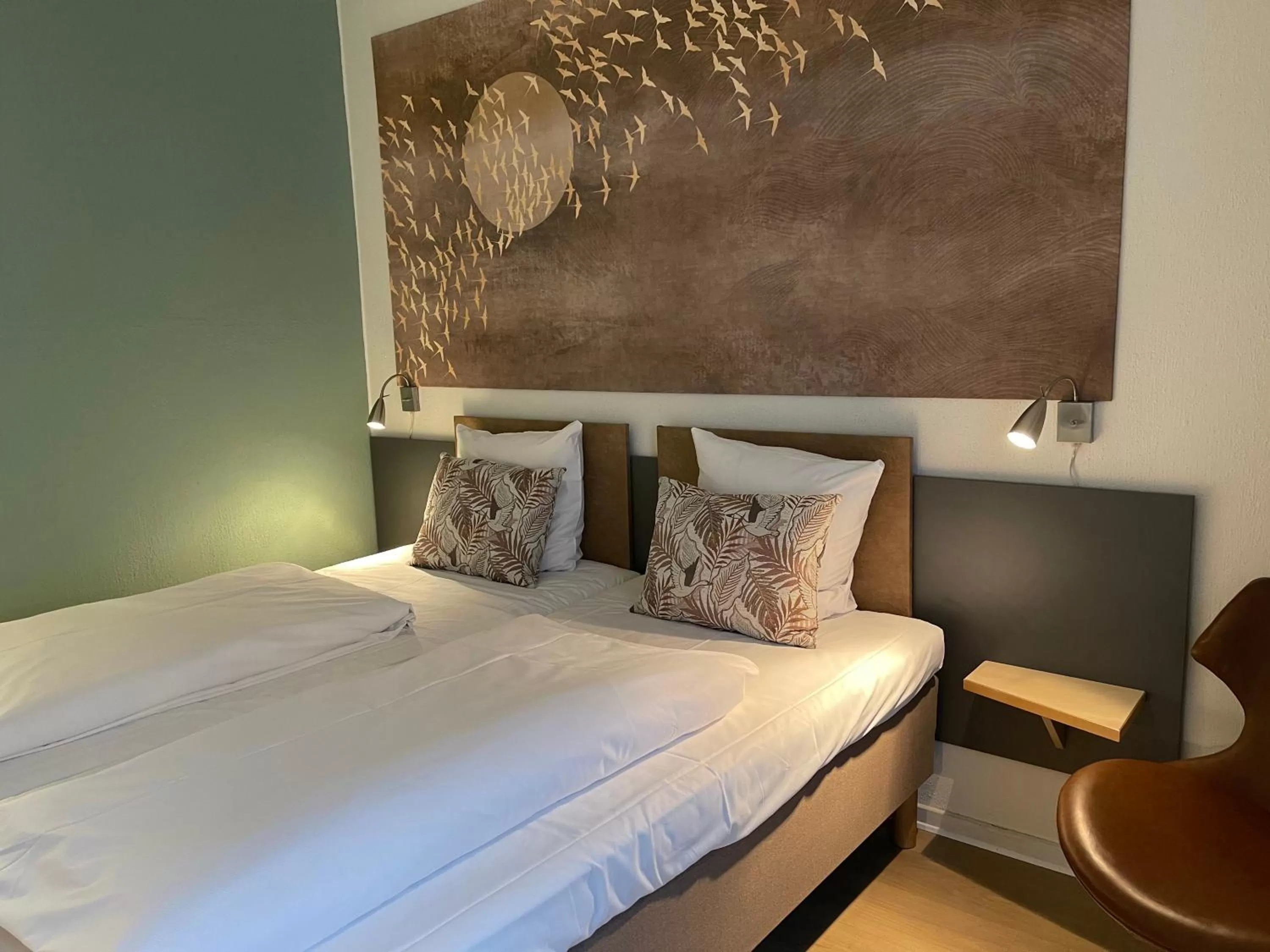 Bed in City Hotel Nattergalen