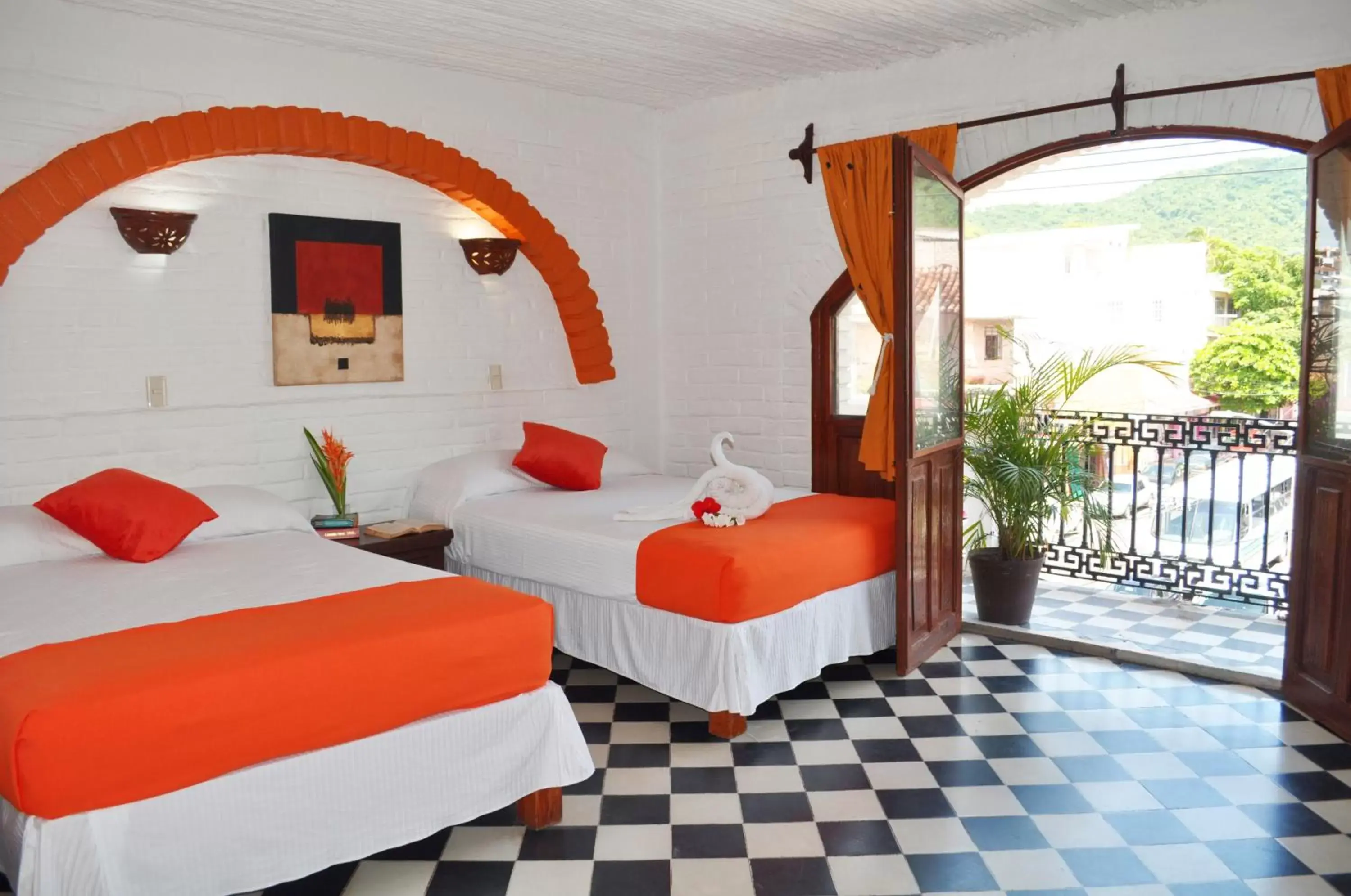 Bedroom in Hotel Hacienda de Vallarta Centro