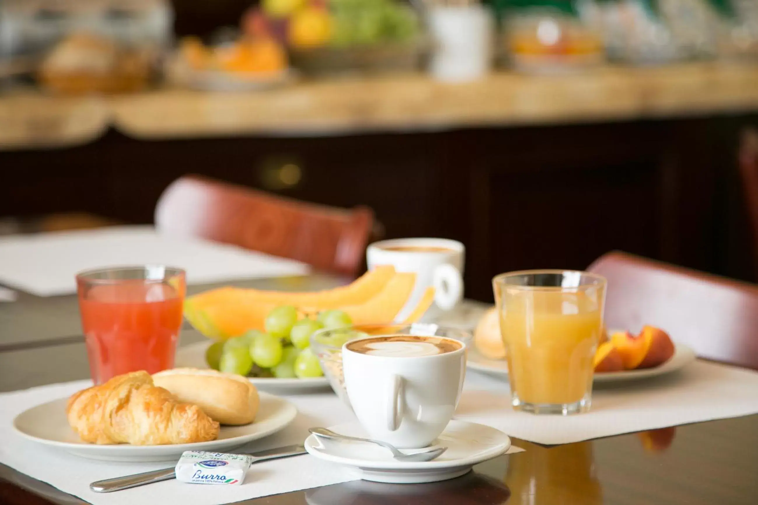 Italian breakfast, Breakfast in Hotel Trastevere