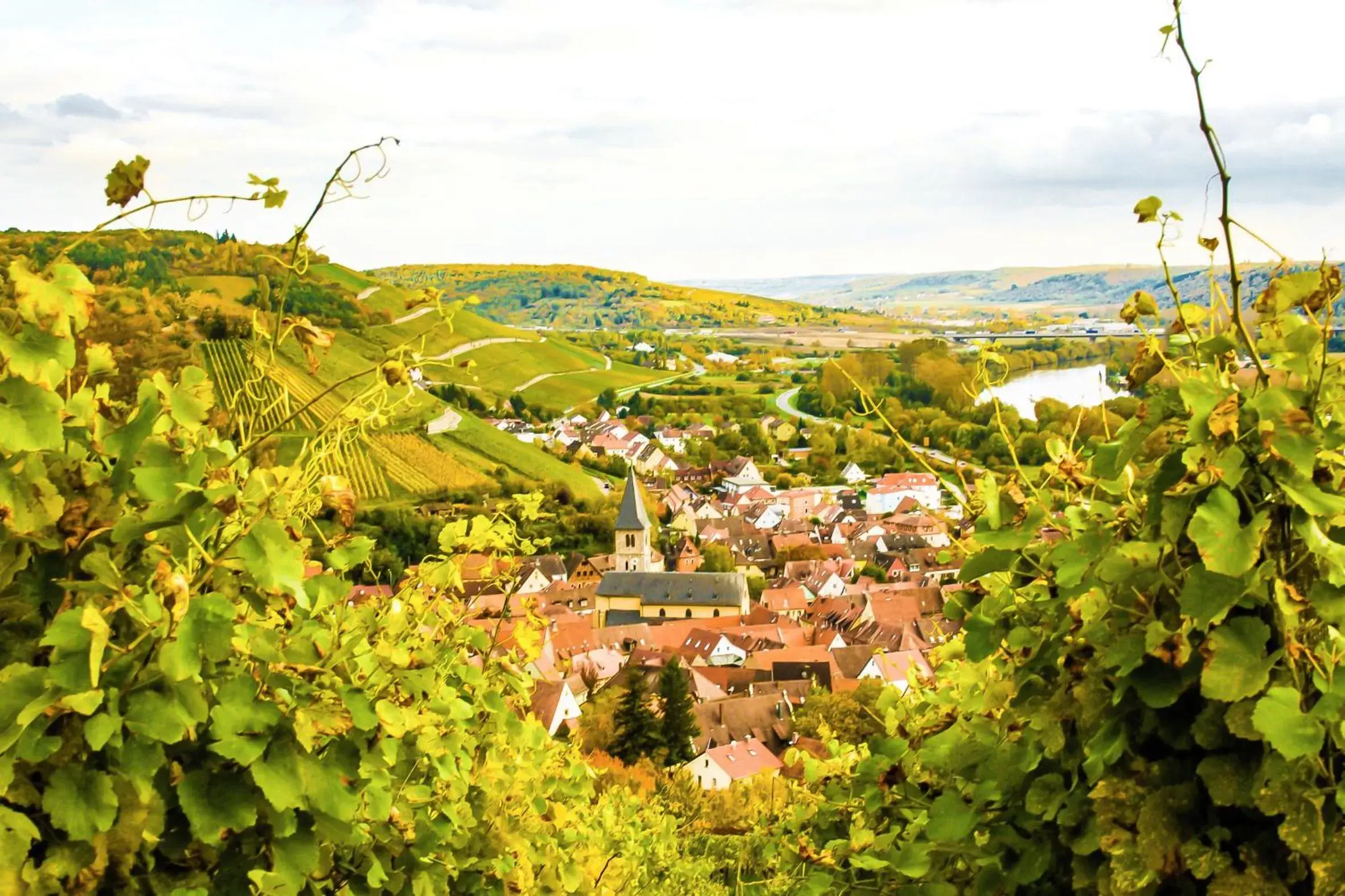 Neighbourhood, Bird's-eye View in Brunnenhof Randersacker - das kleine Hotel