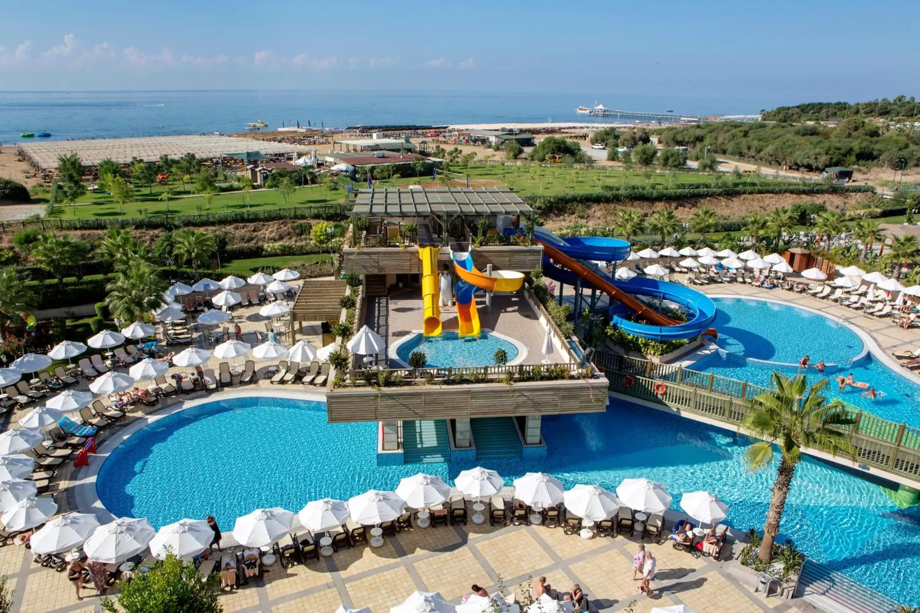 Pool view, Bird's-eye View in Crystal Palace Luxury Resort & Spa - Ultimate All Inclusive