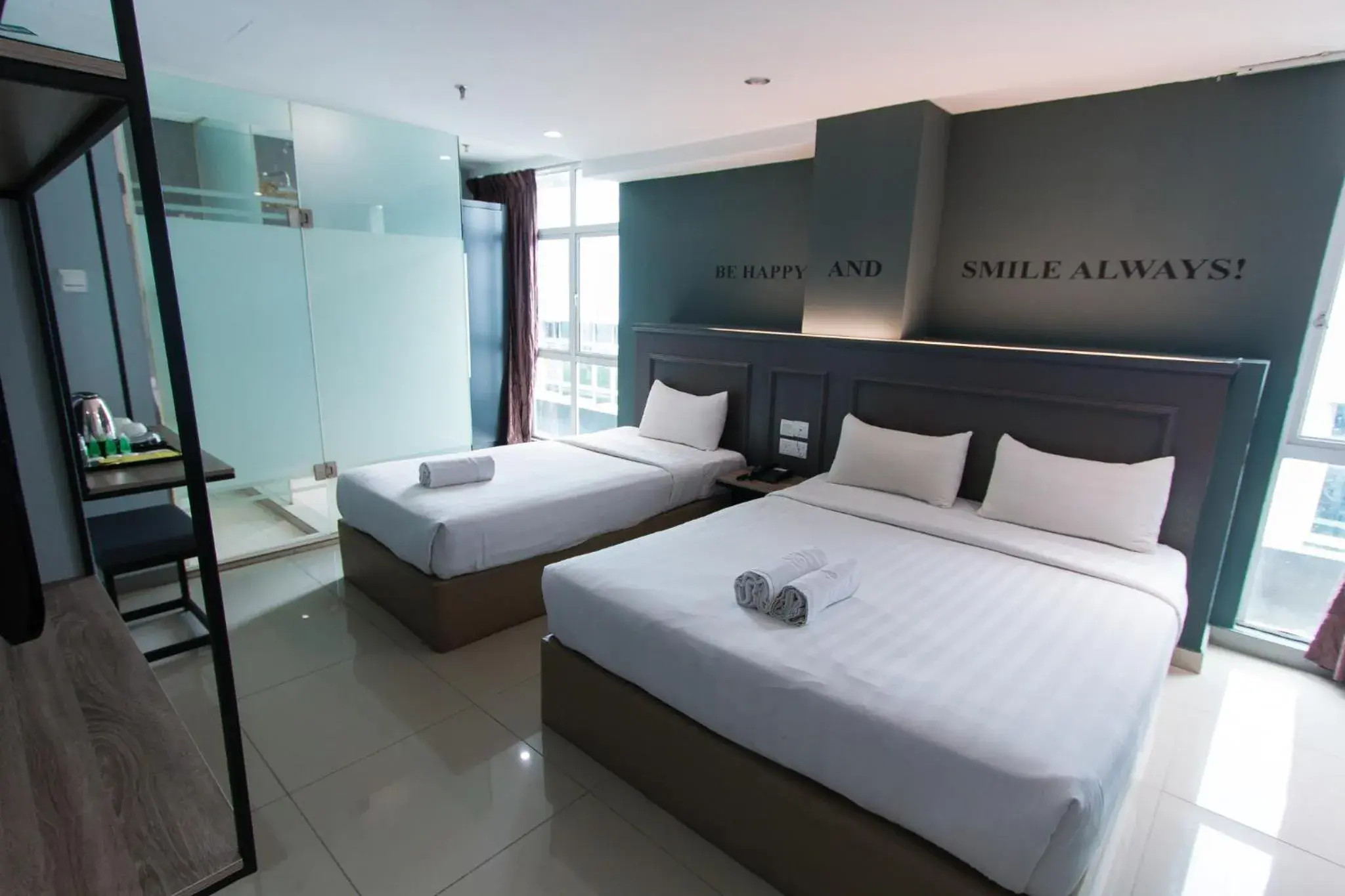 Bed, Bathroom in Hotel 99 Bandar Puteri Puchong